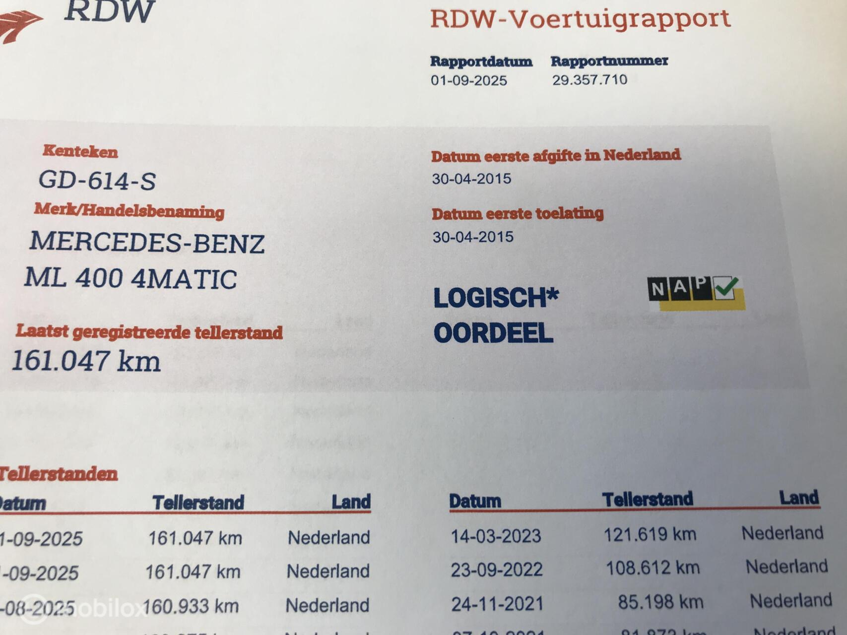 Foto van Mercedes-Benz M-klasse