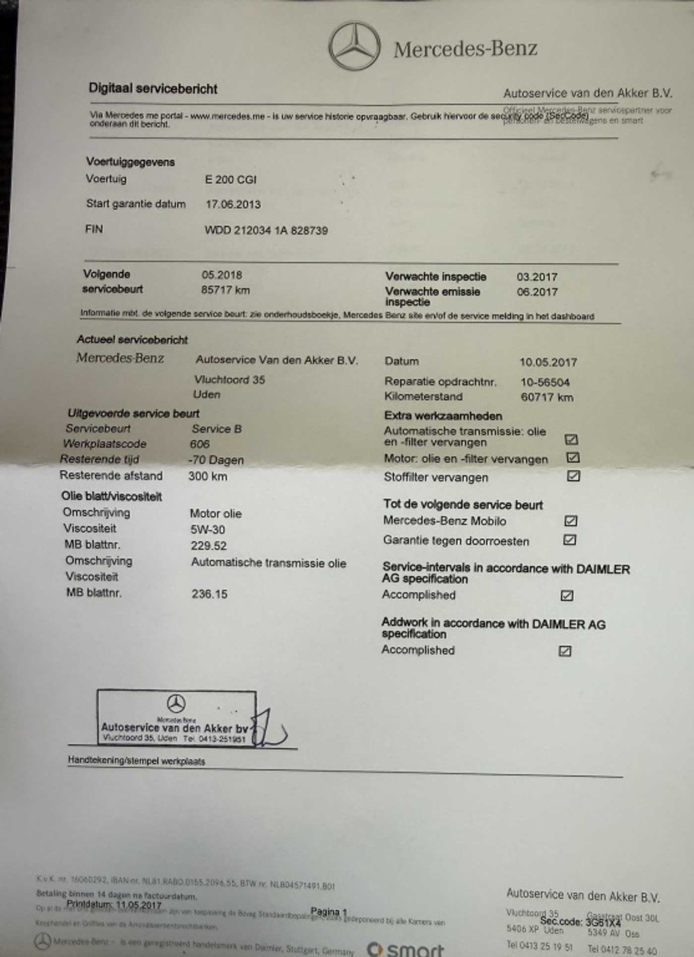 Foto van Mercedes-Benz E 200