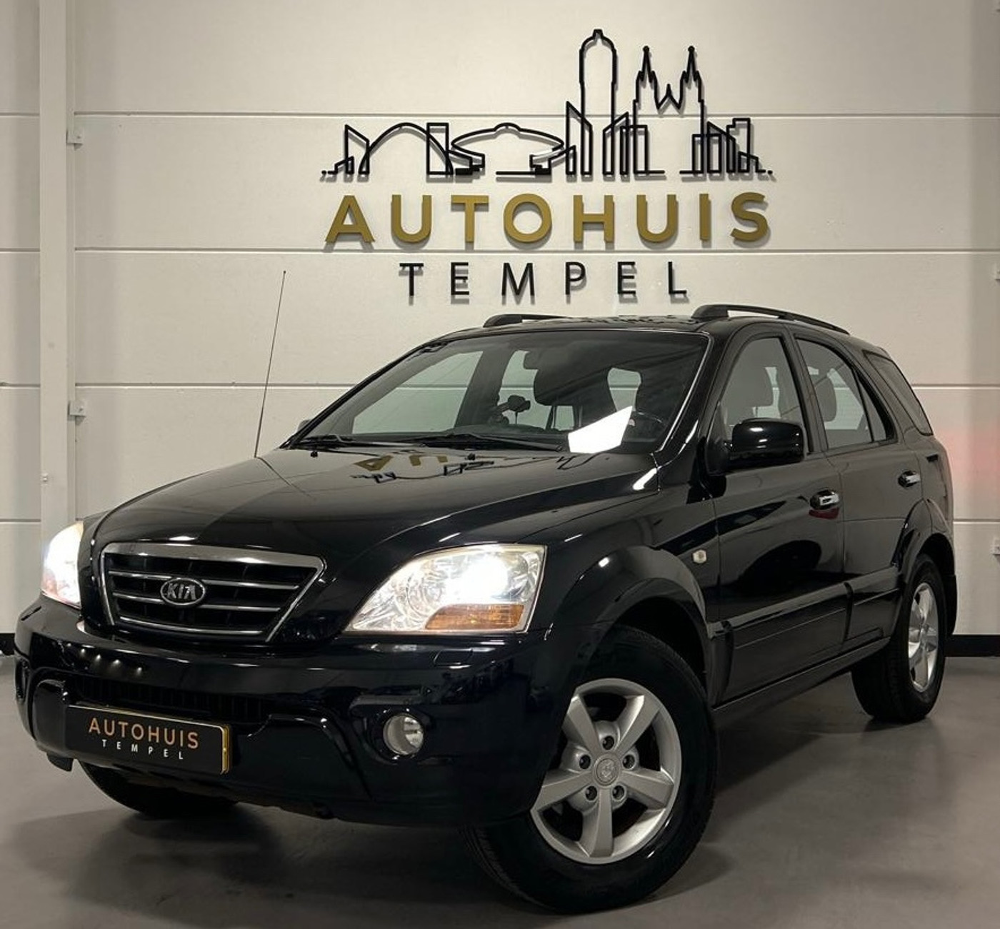 Kia Sorento 3.3 V6 X-clusive fulltime 4wd Nap Automaat Airco Climate Cruise Stoelverw Leder Trekhaak Parkeersensoren 2008 - voorkant