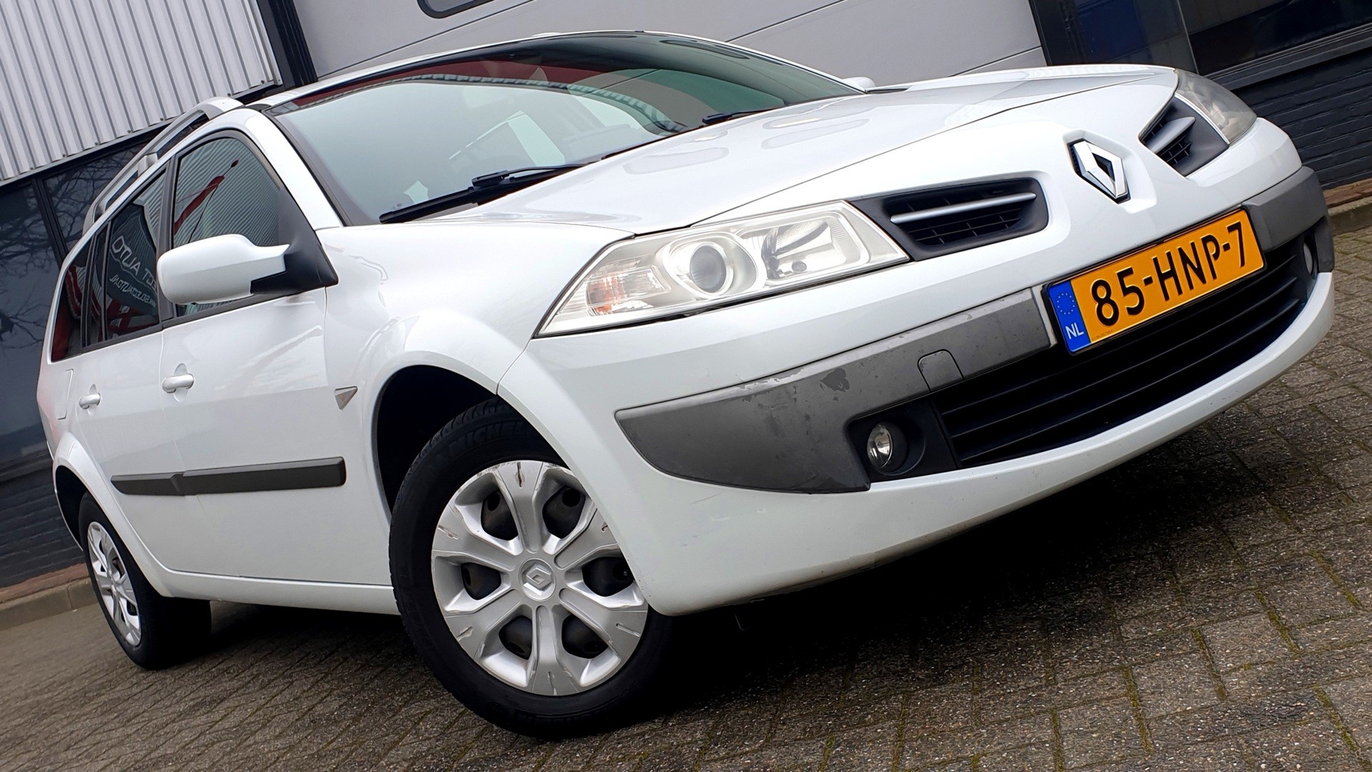 Renault Megane Grand Tour 1.6-16V Business Line *2009*Wit* 2009 - voorkant