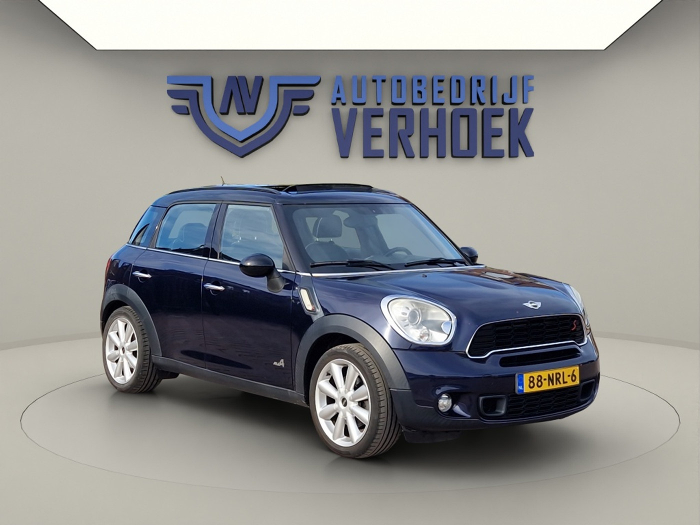 Mini Cooper S Countryman All4 1.6 Cooper S ALL4 Chili Panodak - NL Auto - Leer 2010 - voorkant