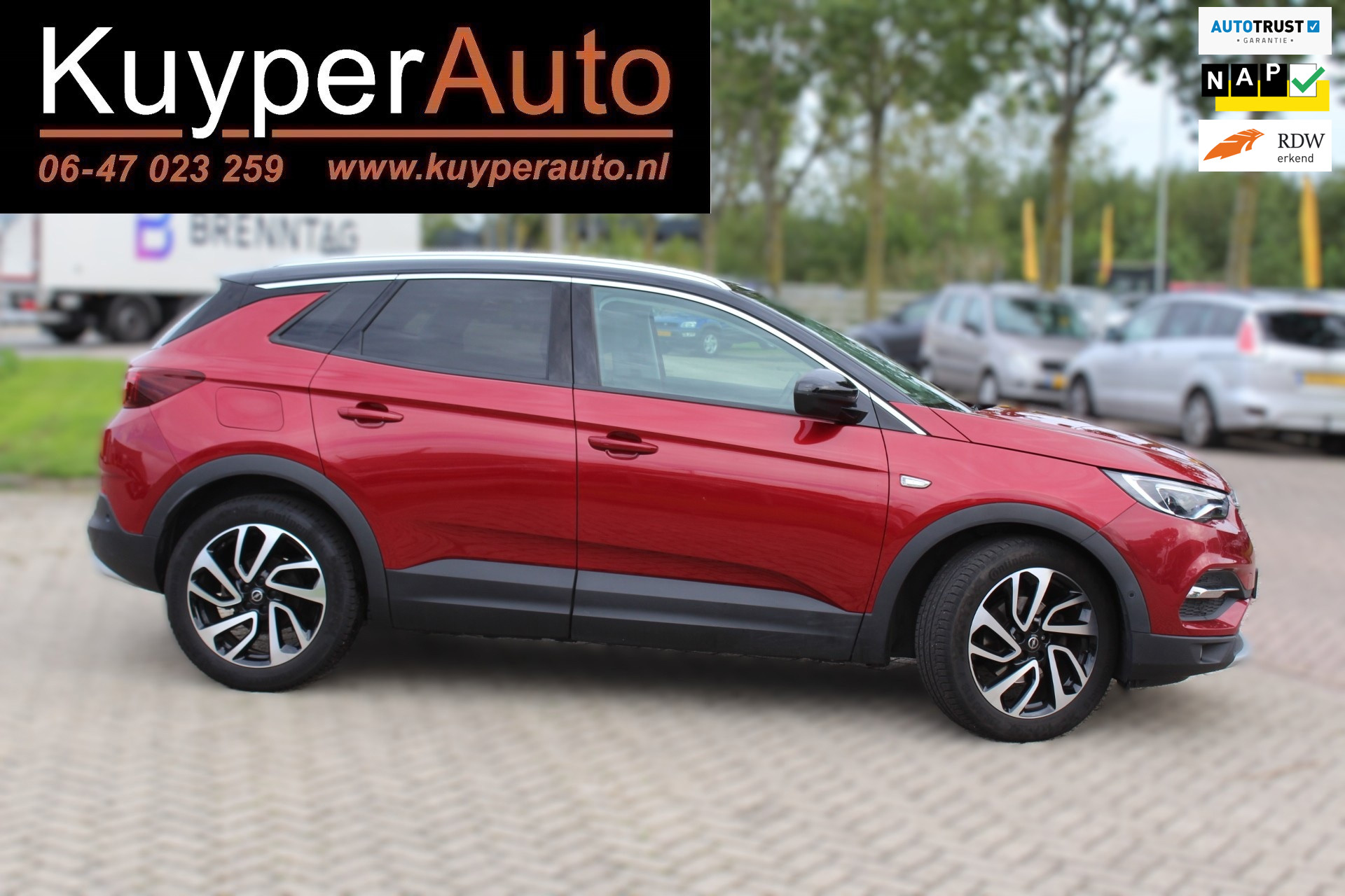 Opel Grandland X 1.2 Turbo Innovation NAP AUTOMAAT CAMERA LEDER TREKHAAK 2019 - voorkant