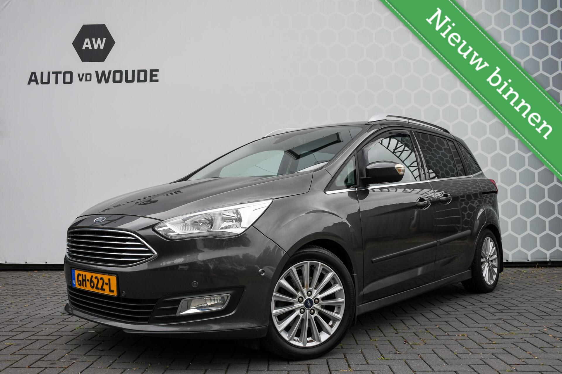 Ford Grand C-max 1.0 Titanium Trekhaak Cruise Camera PDC 2015 - voorkant