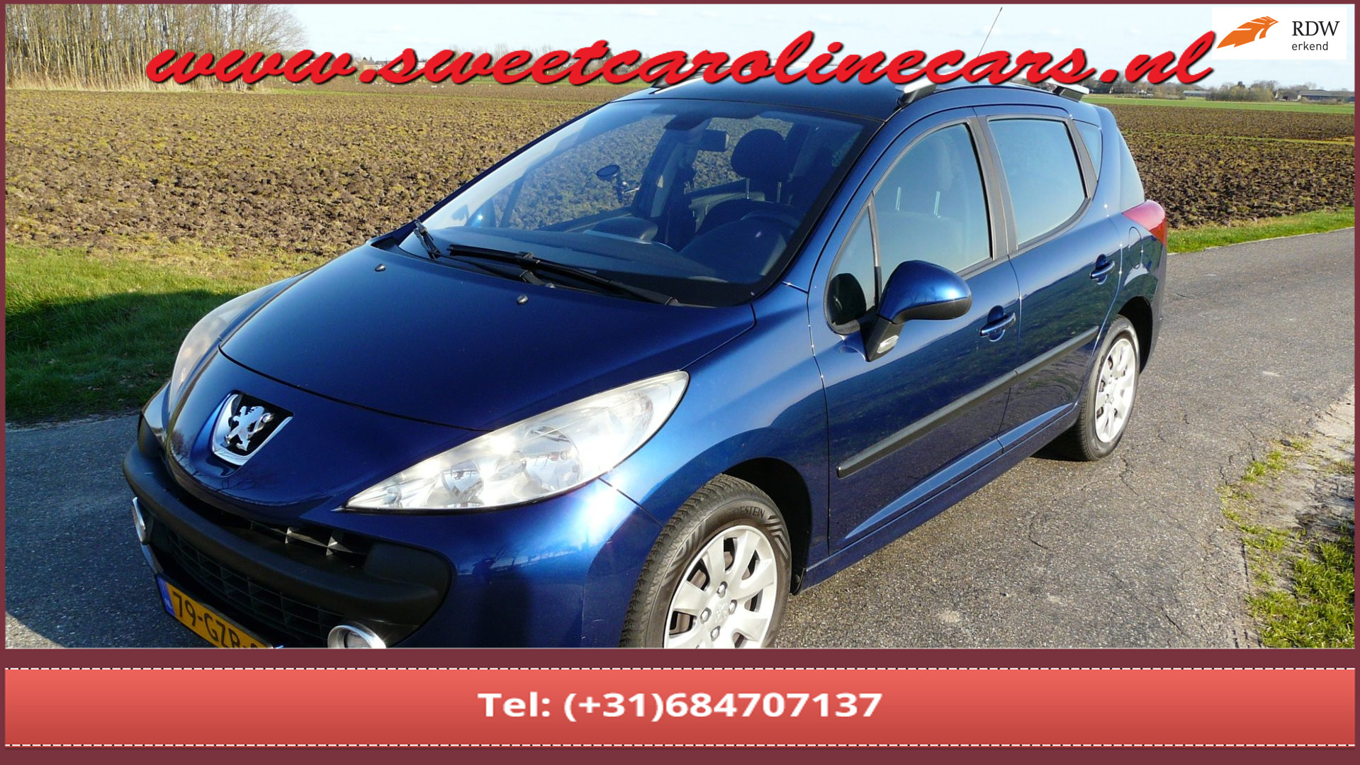 Peugeot 207 SW 1.4 VTi XS,Panoramadak,Clima,Elec.pakket,Trekhaak! 2008 - voorkant