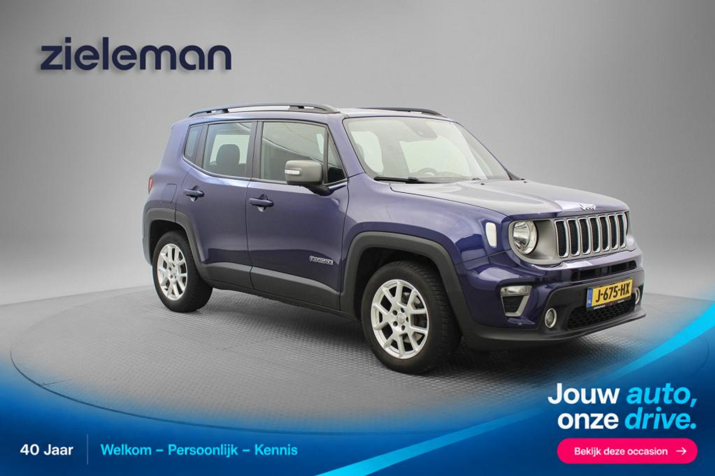 Jeep Renegade 1.3T DDCT Limited 2020 - voorkant