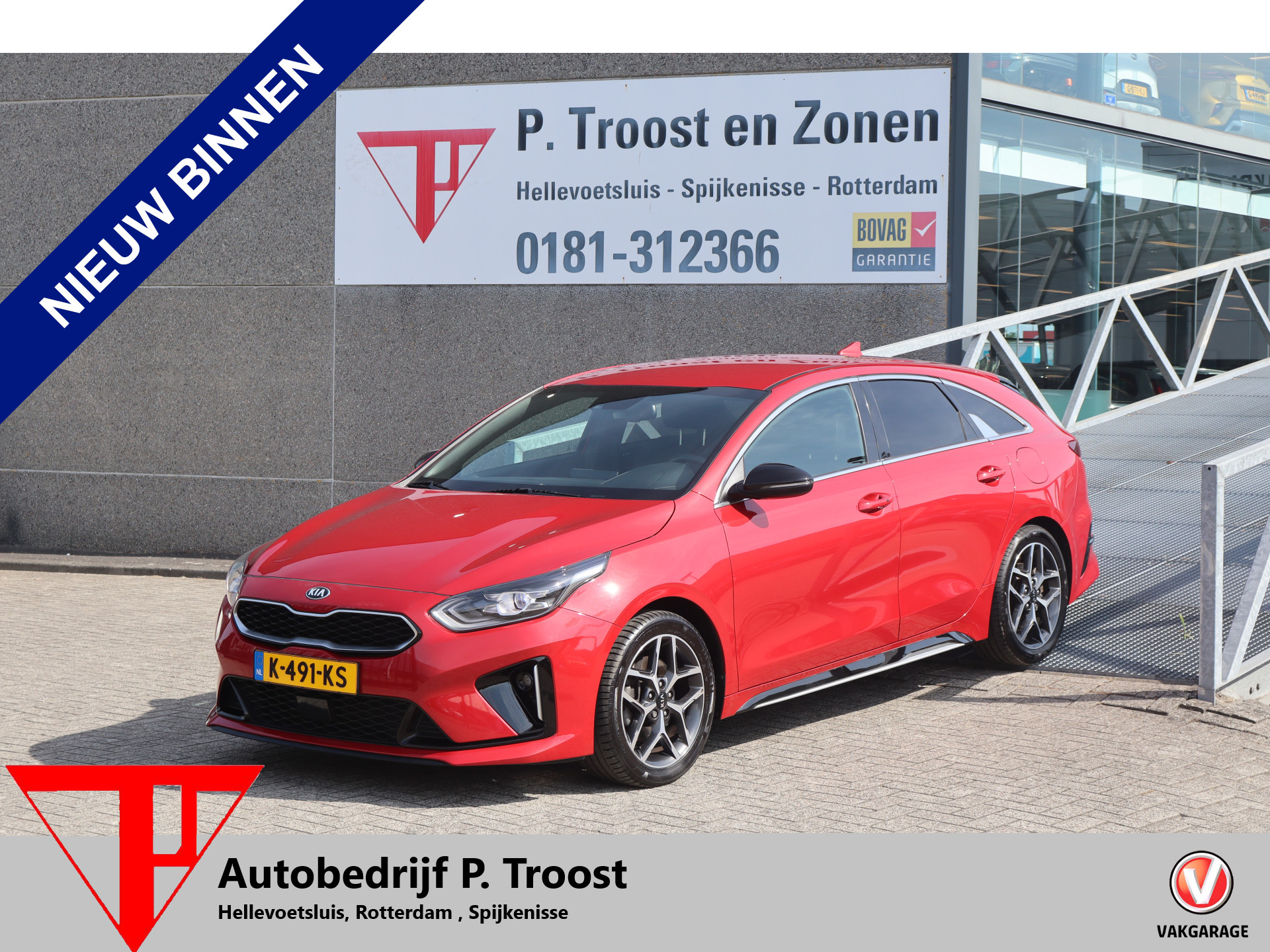 Kia Proceed 1.0 T-GDI GT-PlusLine Apple carplay/Stuurverwarming/Stoelverwarming voor en achter/Elektrische stoel met geheugen/Achteruitrijcamera/Keyless/Lane assist/Dodehoek assistent/JBL Audio/Climate control 2021 - voorkant