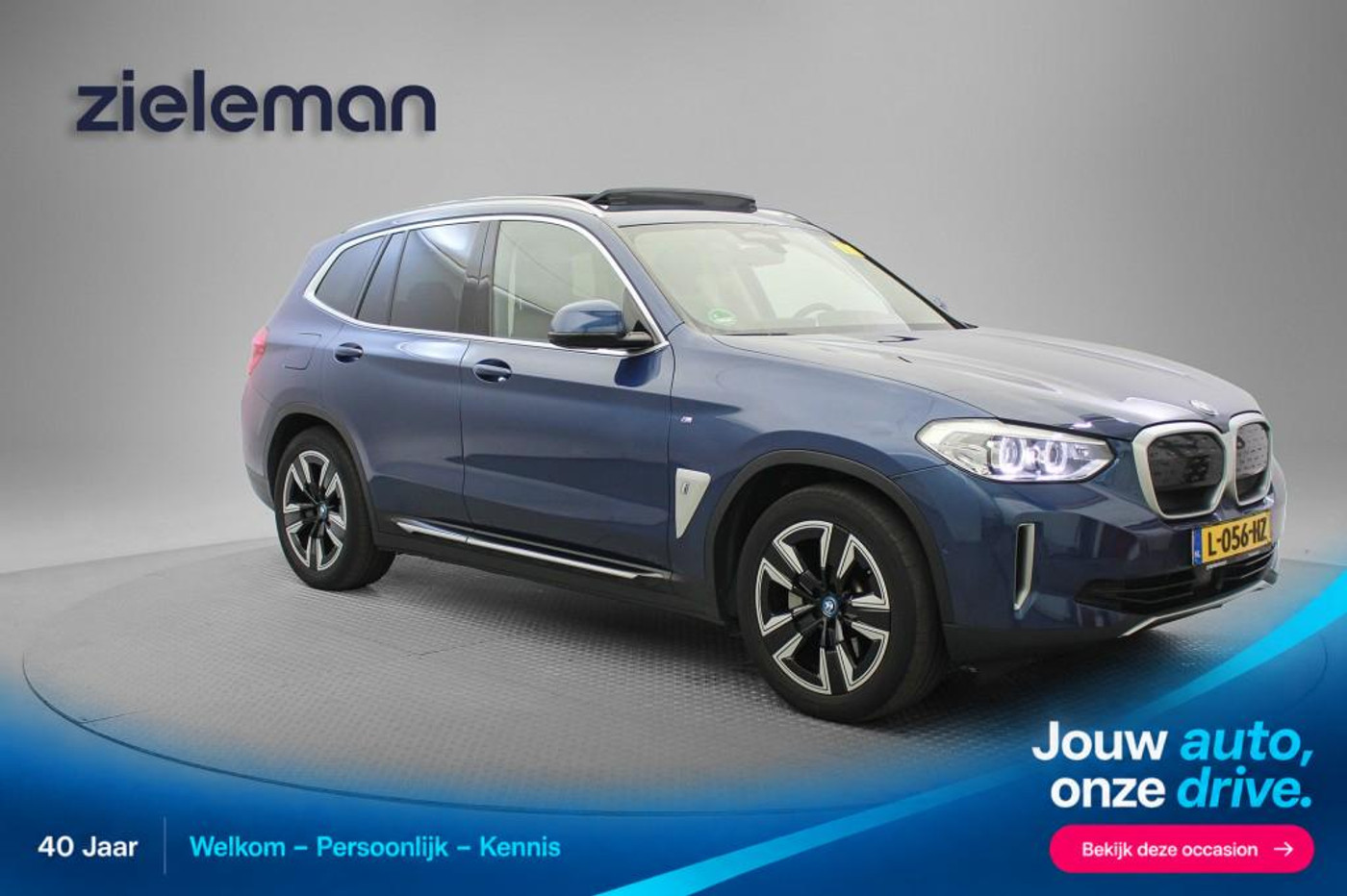 BMW Ix3 Executive 80 kWh - Panorama, Carplay, Camera, Leer, Stoelverw. 2021 - voorkant