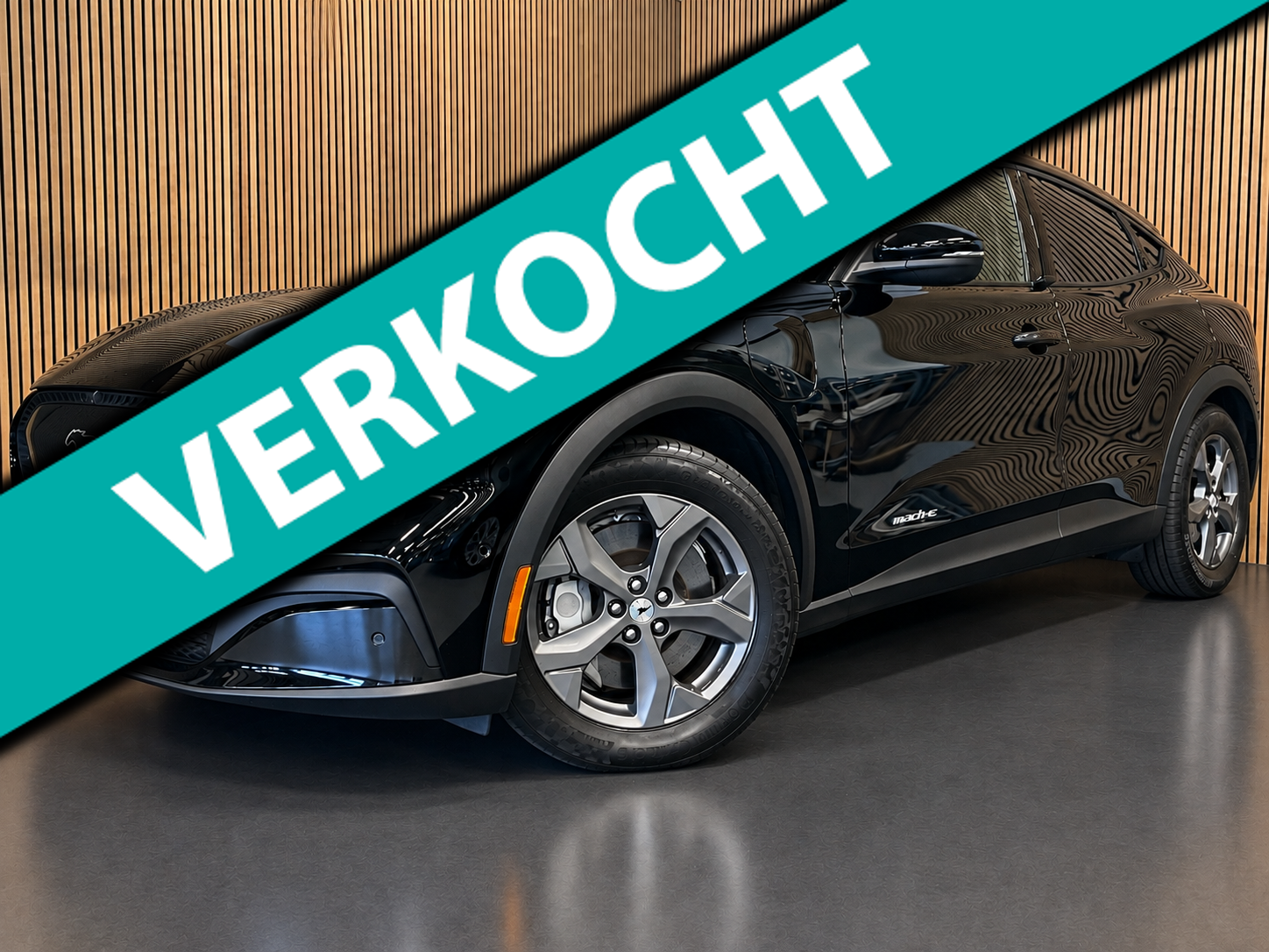 Ford Mustang Mach-e Extended RWD 98 kWh|96% SOH|AFN.TREKHAAK|MEMORY|LEDER|B&O|ACC|360+V+A-CAMERA|CARPLAY|STOEL+STUURVERW|NL|NAP| 2021 - voorkant