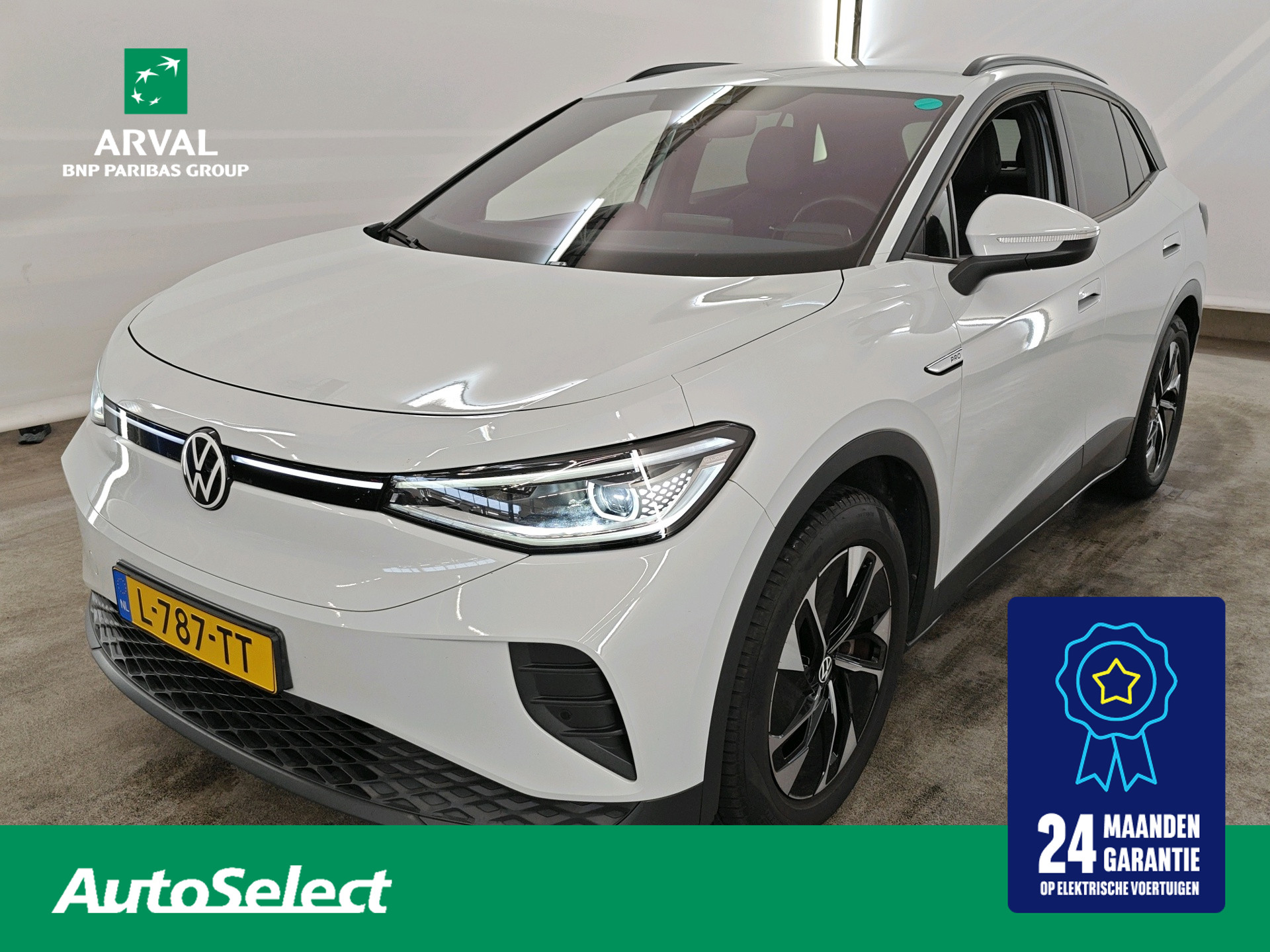 Volkswagen Id.4 Pro 150 KW 77 kWh 204pk Business | Comfort | Stuur- en Stoelverwarming | Design | Multimedia | Style Int. | Assistance pakket 2021 - voorkant