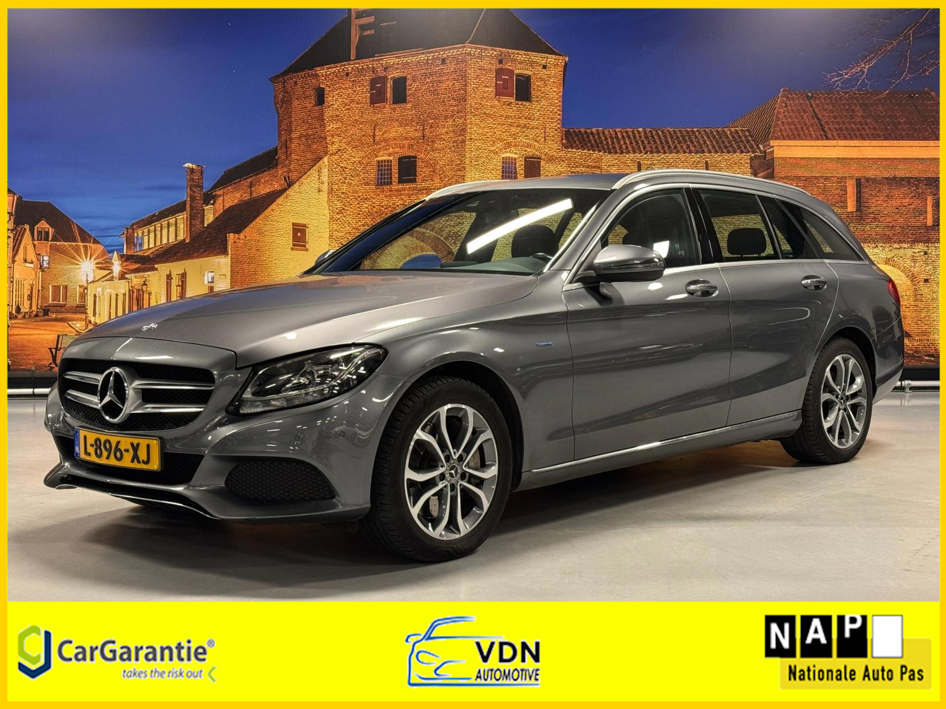 Mercedes-Benz C 350 E 350e Lease Edition Aut Leer Camera 2017 - voorkant