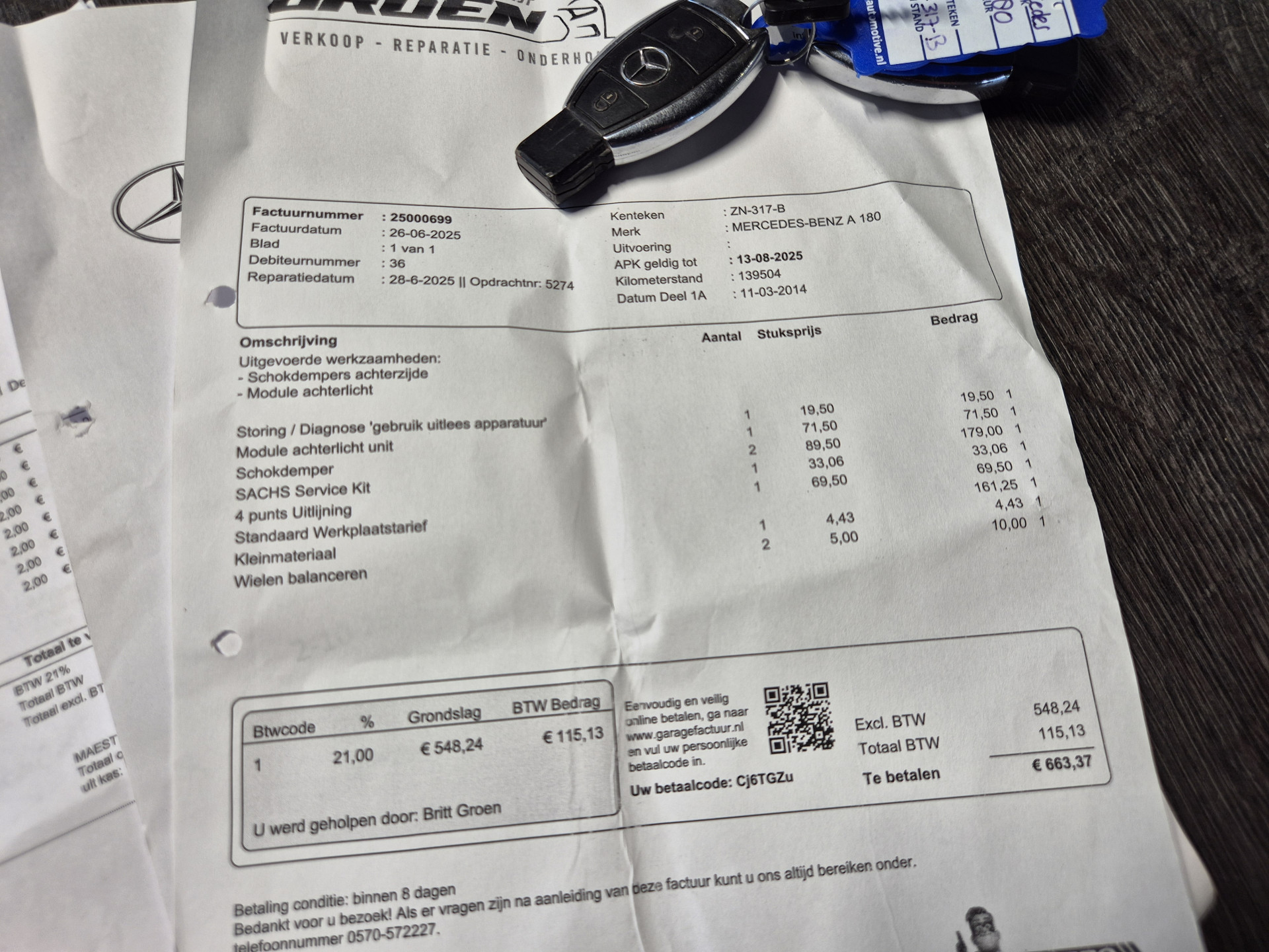 Foto van Mercedes-Benz A 180