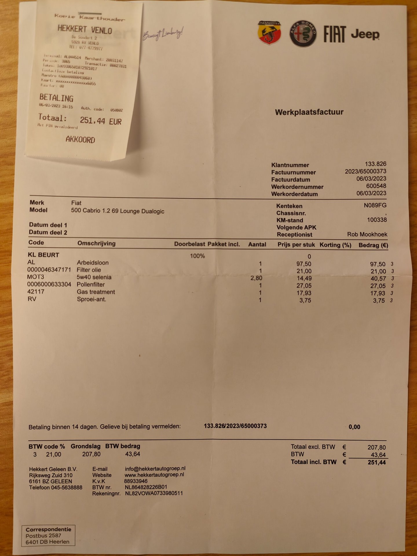 Foto van Fiat Fiat 500