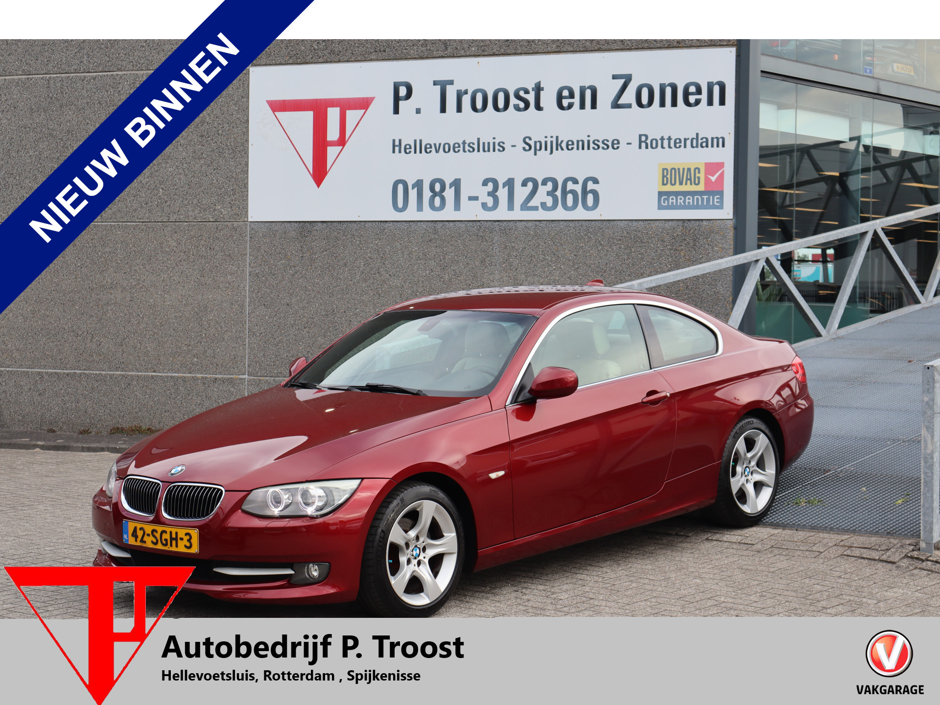 BMW 320i 320i Corporate Lease Business NL Auto/Stoelverwarming/Navigatie/Cruise control/Climate control/Parkeersensoren/Bluetooth/Led/Licht metalen velgen 2011 - voorkant