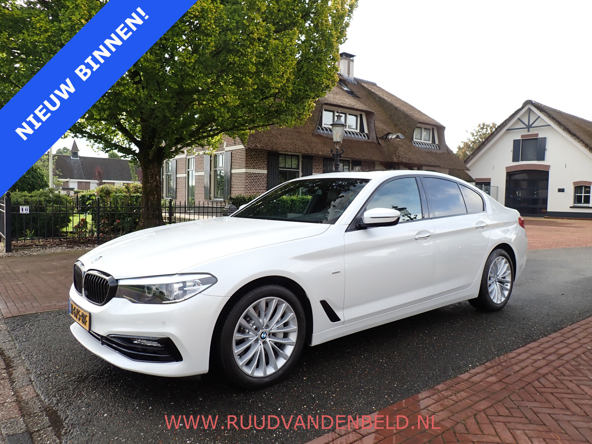 BMW 5-serie 530d xDrive High Executive, leder, stoelverw. 2017 - voorkant