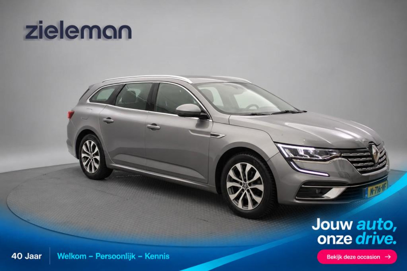 Renault Talisman Estate 1.3 TCe Business Zen - Digitaal Cockpit, Carplay, Clima, Trekhaak 2022 - voorkant