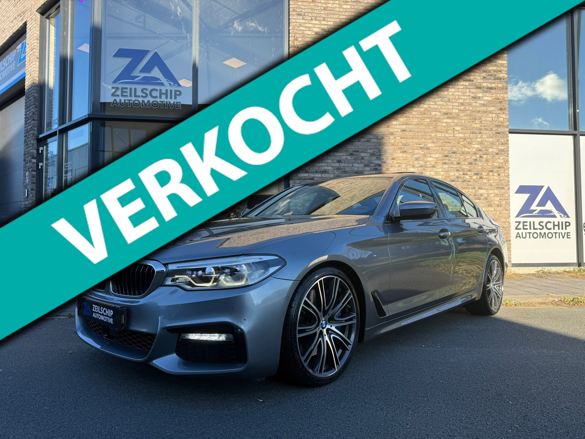 BMW 540i 540i High Executive M-Sport|Pano|Stoelverw. + Ventilatie|Memory|Camera|LED| 2017 - voorkant