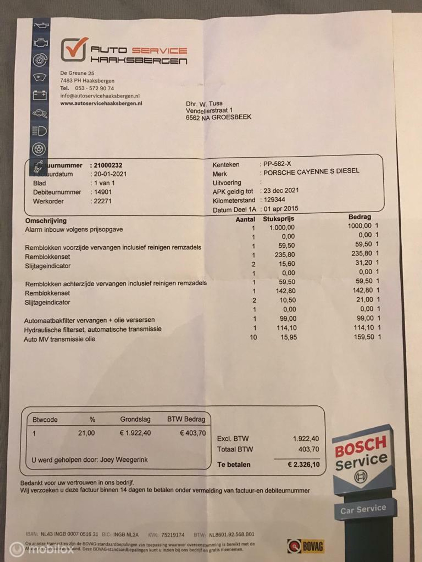 Foto van Porsche Cayenne