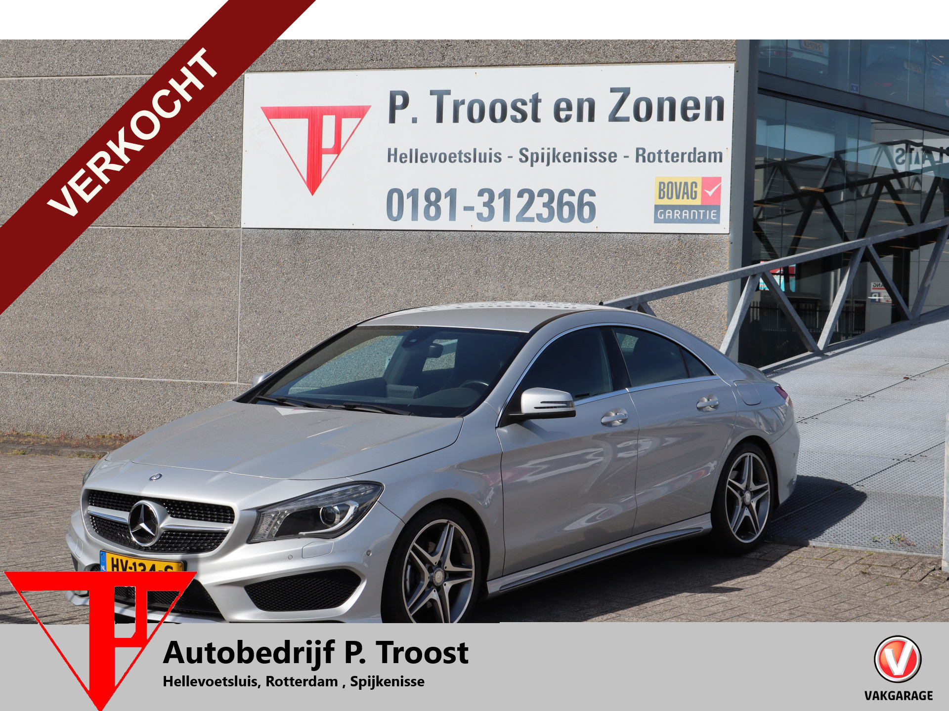 Mercedes-Benz Cla 180 180 Ambition,AMG Line,Automaat,Navigatie,Parkeerassistent,Trekhaak,Half Leder/Alcantara,Climate&Cruisecontrol,Keyless Entry,Bluetooth met Spraakbediening,18 Inch Lmv 2016 - voorkant