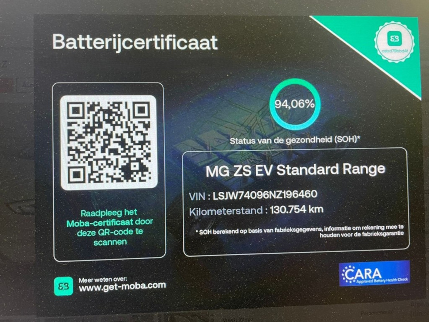 Foto van MG MG ZS Ev