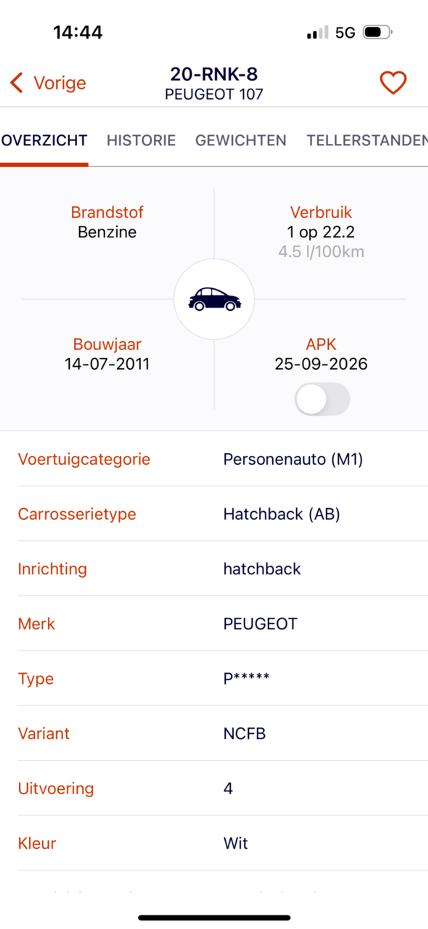 Foto van Peugeot 107