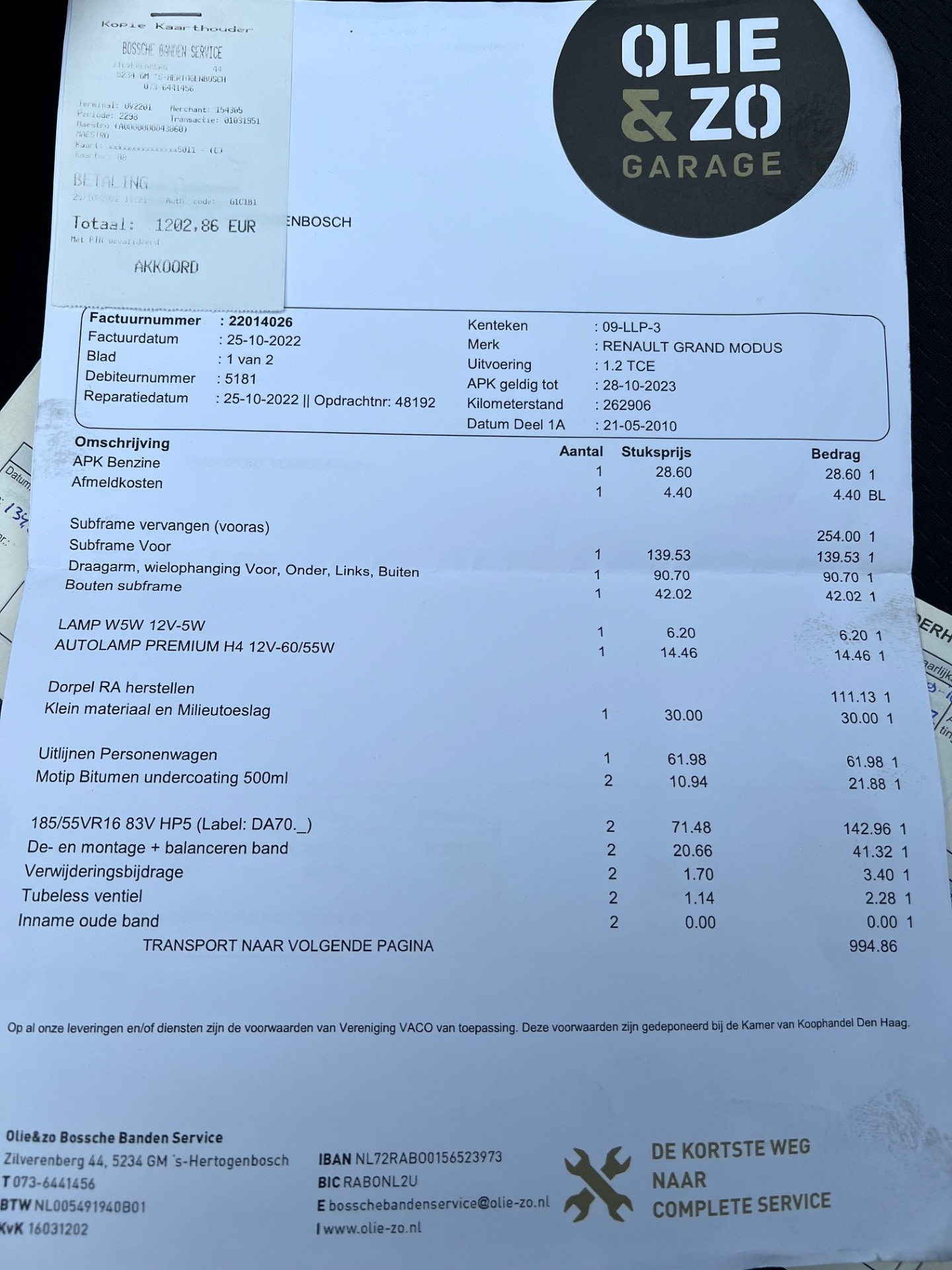 Foto van Renault Modus