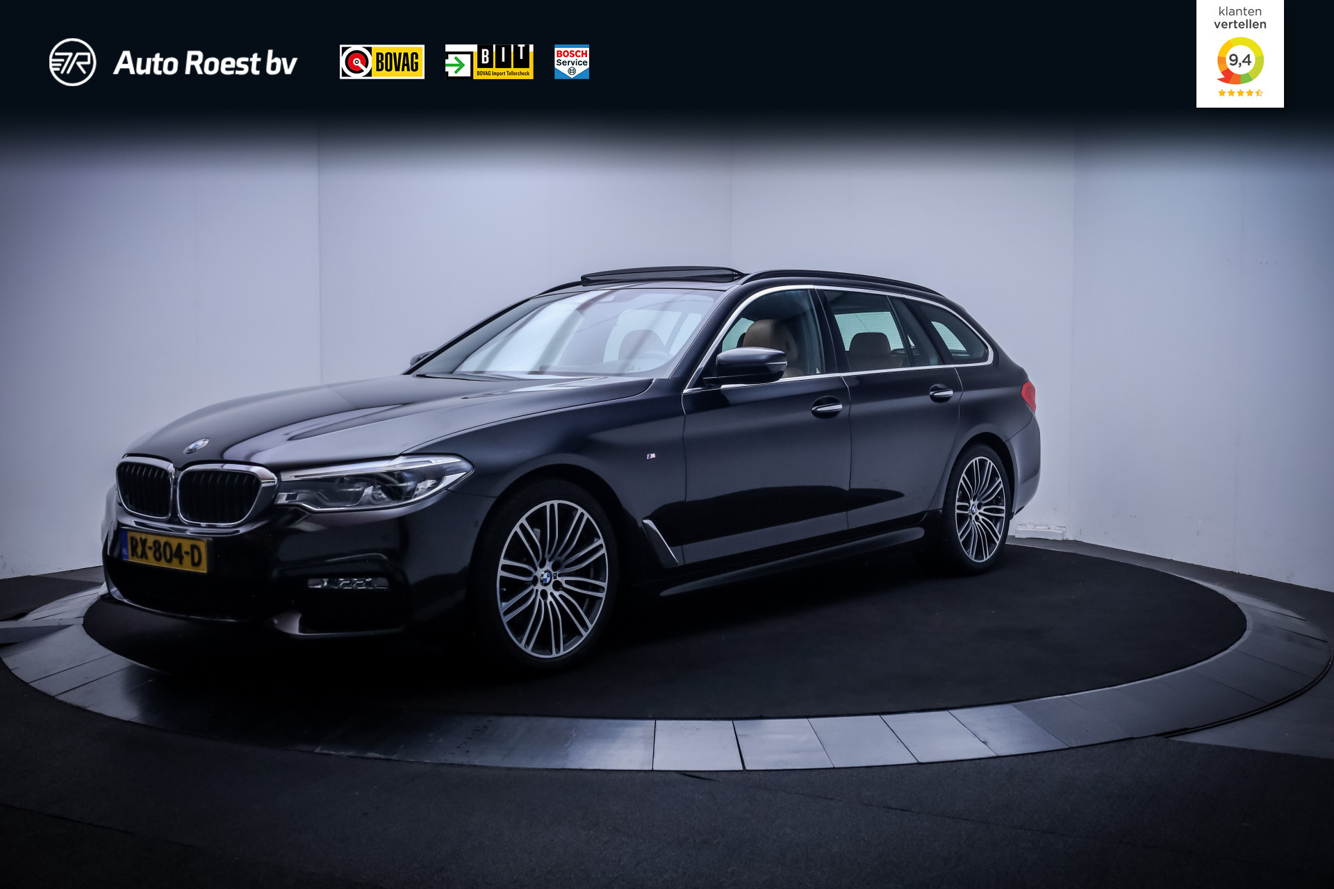 BMW 520i 520iA M-SPORT  High Executive 2018 - voorkant