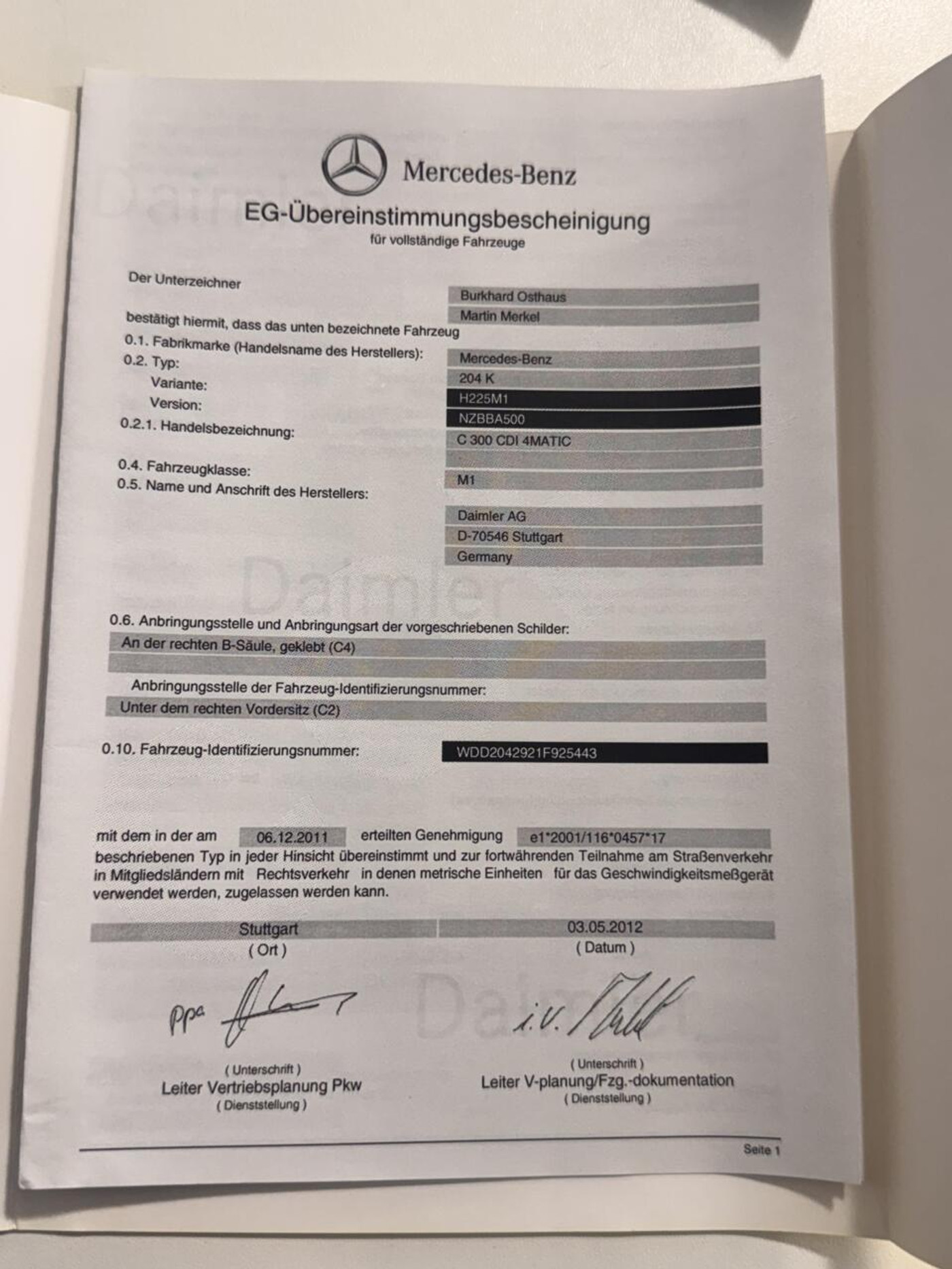 Foto van Mercedes-Benz C 300 CDI 4Matic