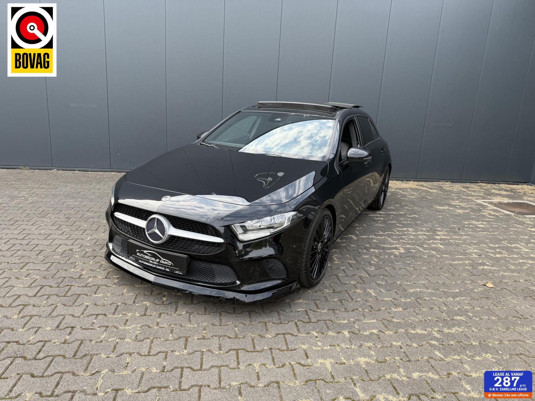 Mercedes-Benz A-klasse 180 Premium PANORAMA / LEDER / 19" VELGEN 2019 - voorkant