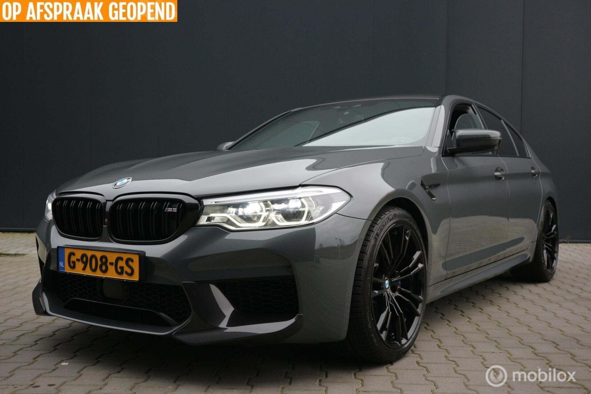 BMW 5-serie M5 600pk BJ-2019/NL-GELEVERD/SOFTCLOSE/ECC/NAP 2019 - voorkant