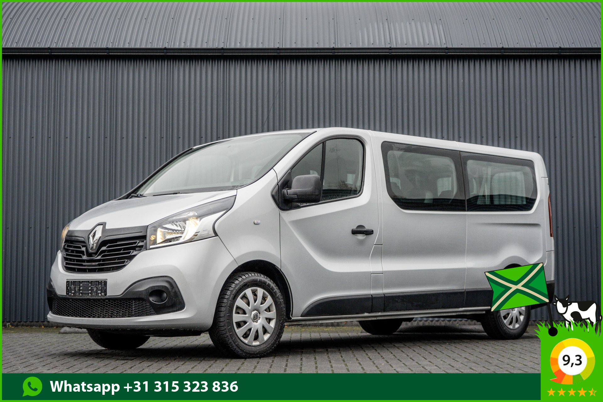 Renault Trafic **1.6 dCi 9-Pers L2H1 | Incl. BPM, BTW vrij | R-Link | Navi | A/C | Cruise | PDC | MF Stuur | Start / Stop** 2018 - voorkant
