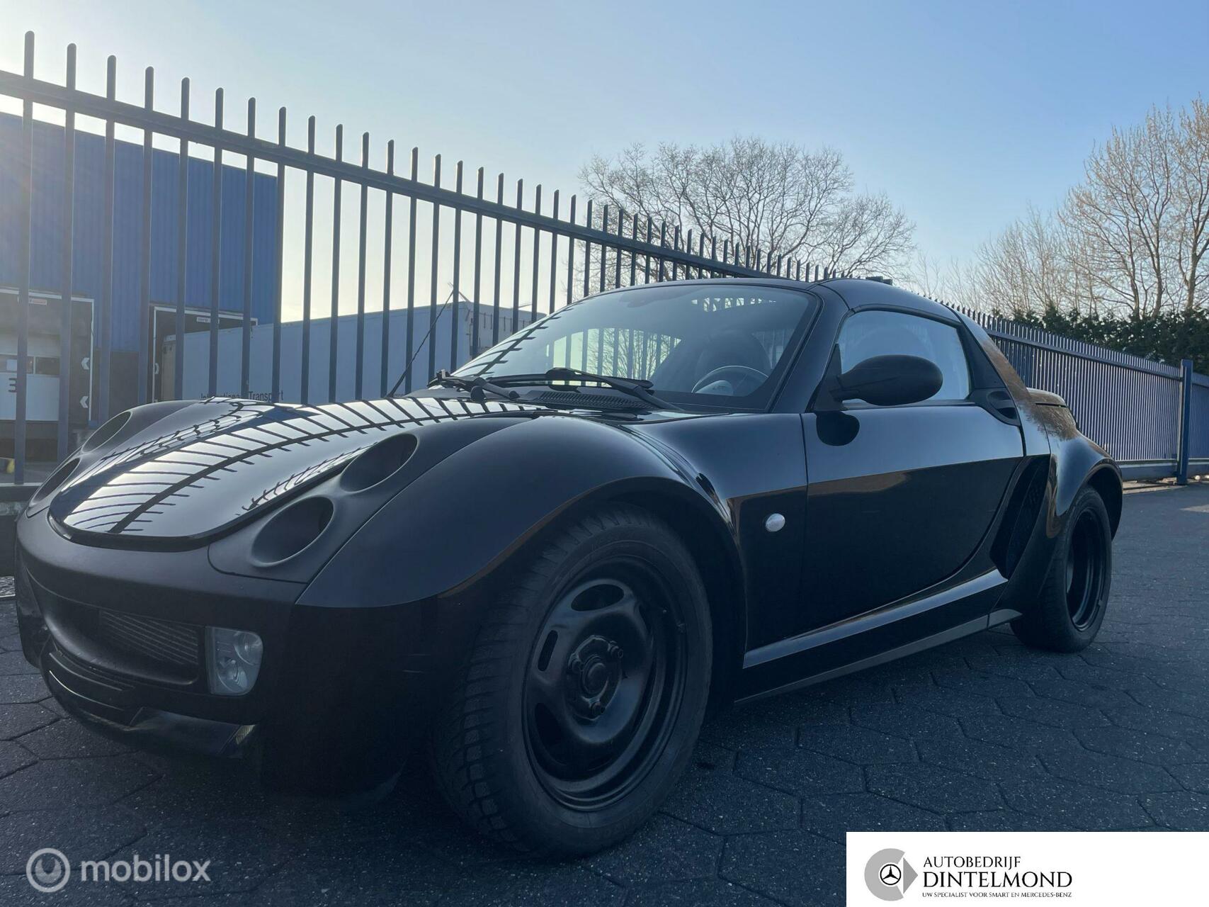 Smart Roadster 82pk all black edition, Brabus uitlaat 2004 - voorkant