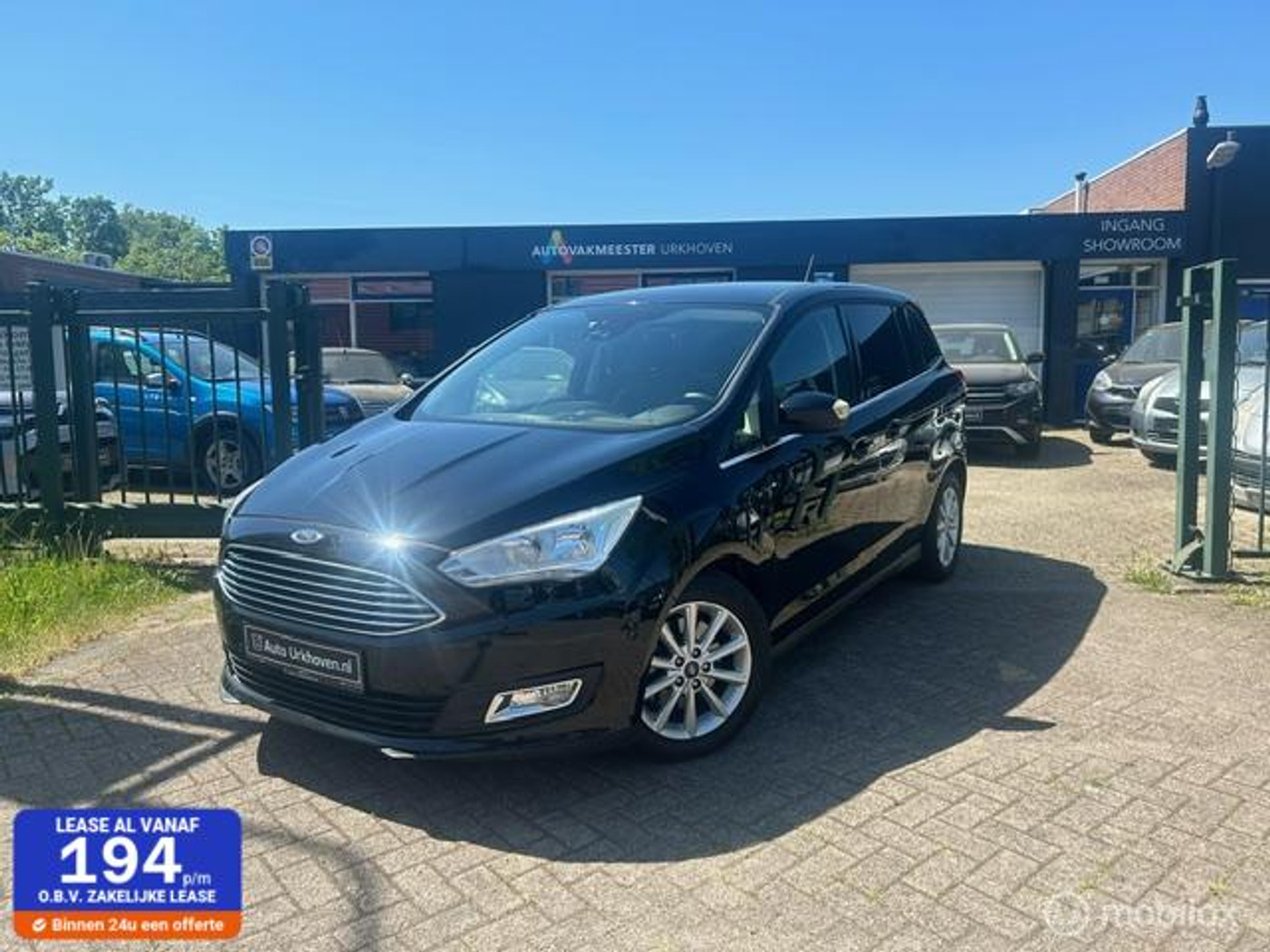 Ford Grand C-max 1.0 Titanium 7p/navi/6-24 mnd garantie mogelijk 2018 - voorkant