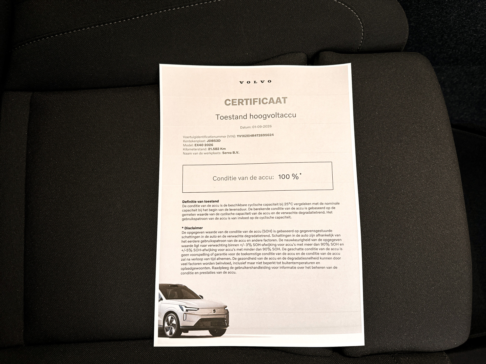 Foto van Volvo Ex40