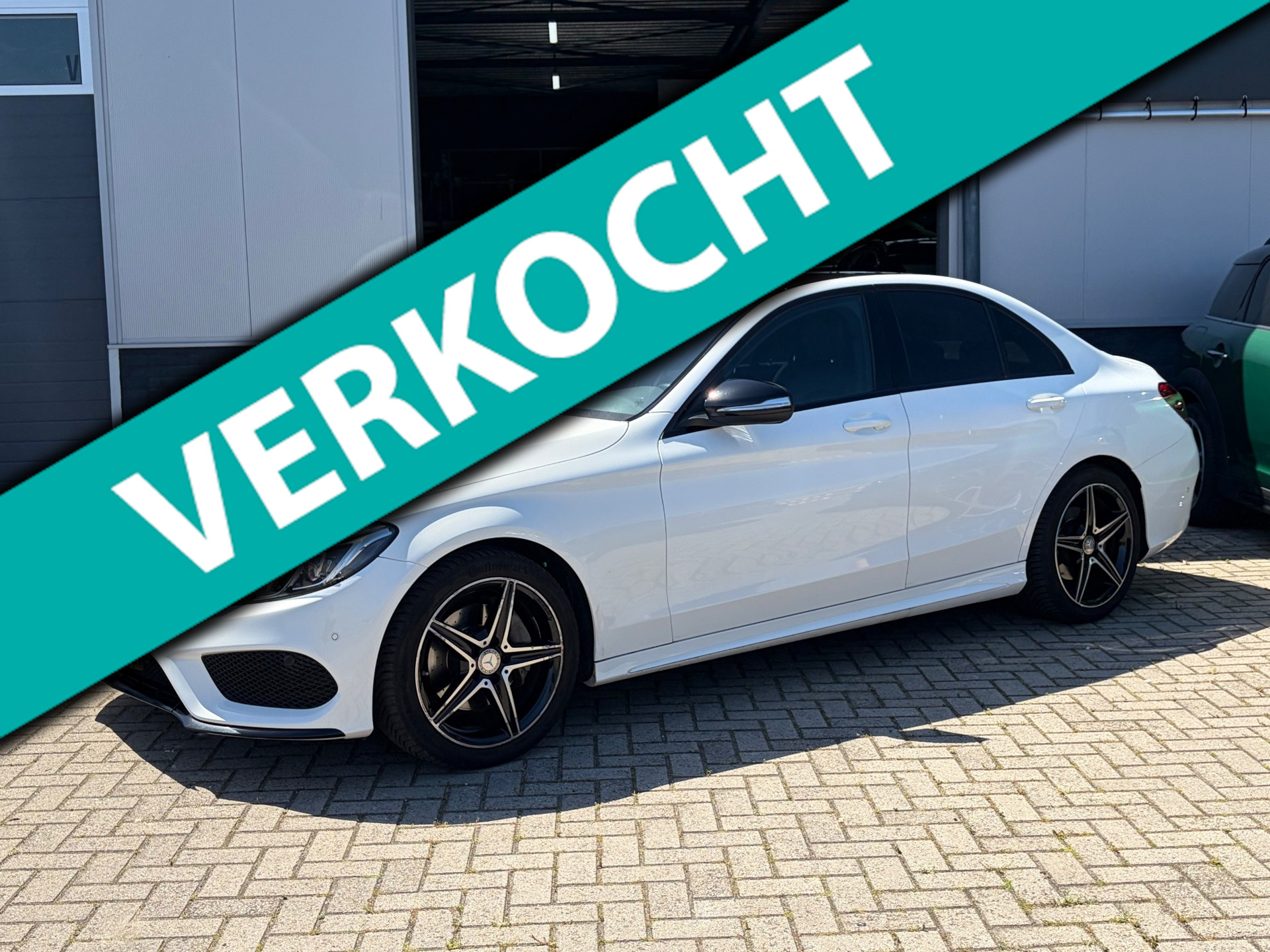 Mercedes-Benz C-klasse 200 AMG-line|Trekhaak|Sfeer| 2015 - voorkant
