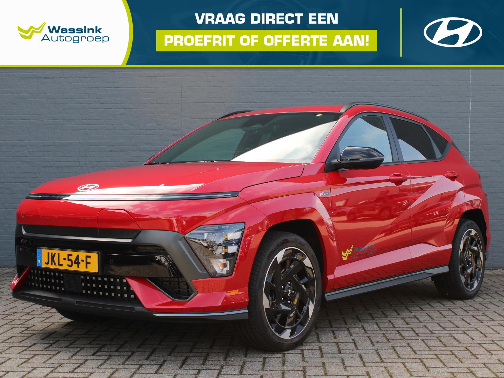 Hyundai Kona Electric New 65,4 kWh 217pk N Line Edition 2026 - voorkant