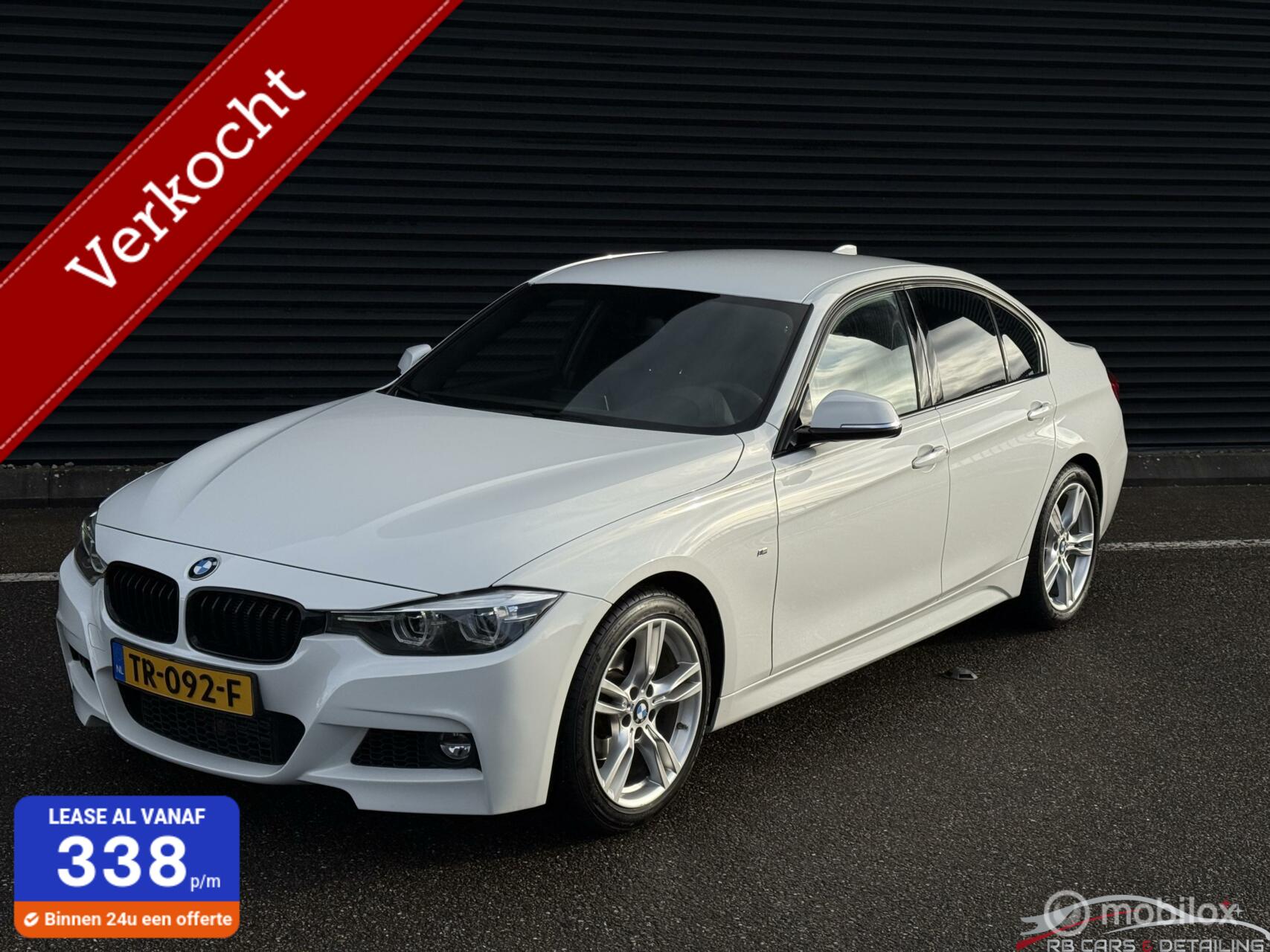 BMW 3-serie 318i M Sport Edition, CarPlay, Leder, Dealerond 2018 - voorkant