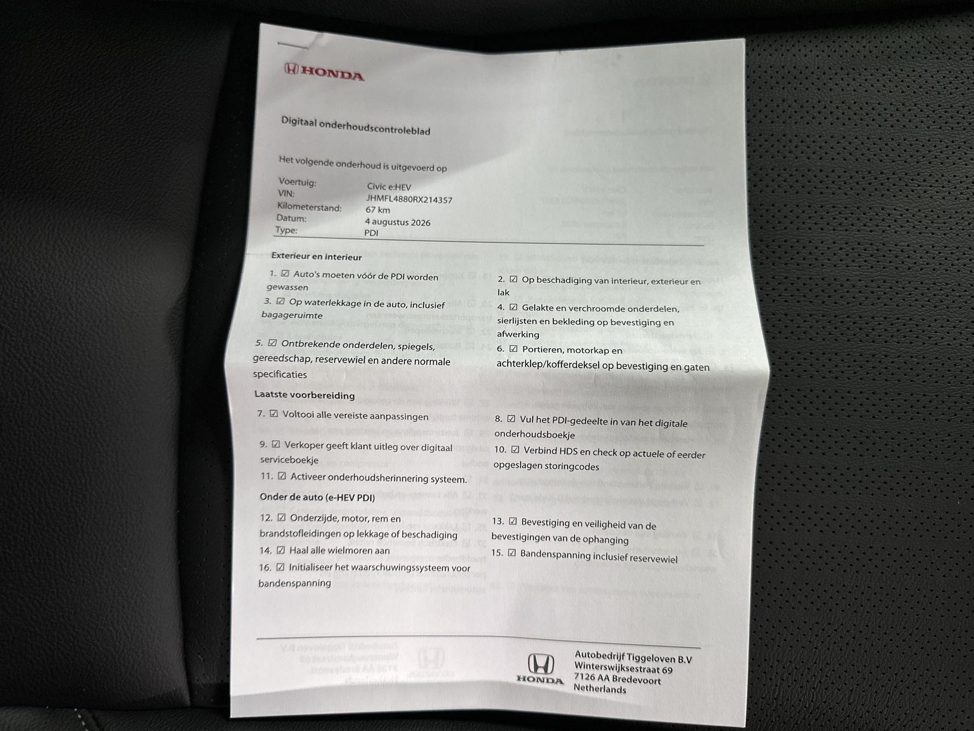 Foto van Honda Civic