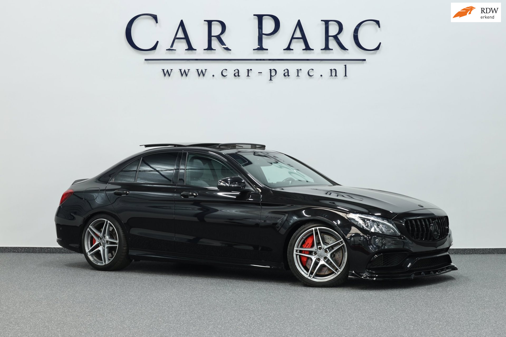 Mercedes-Benz C-klasse AMG 63 S 510+PK LED/SFEER/HUD/PANO/LEDER+S.VERWARMING+MEMORY/19" LMV/CAM/ACC/ECC/12 MDN GARANTIE! 2016 - voorkant