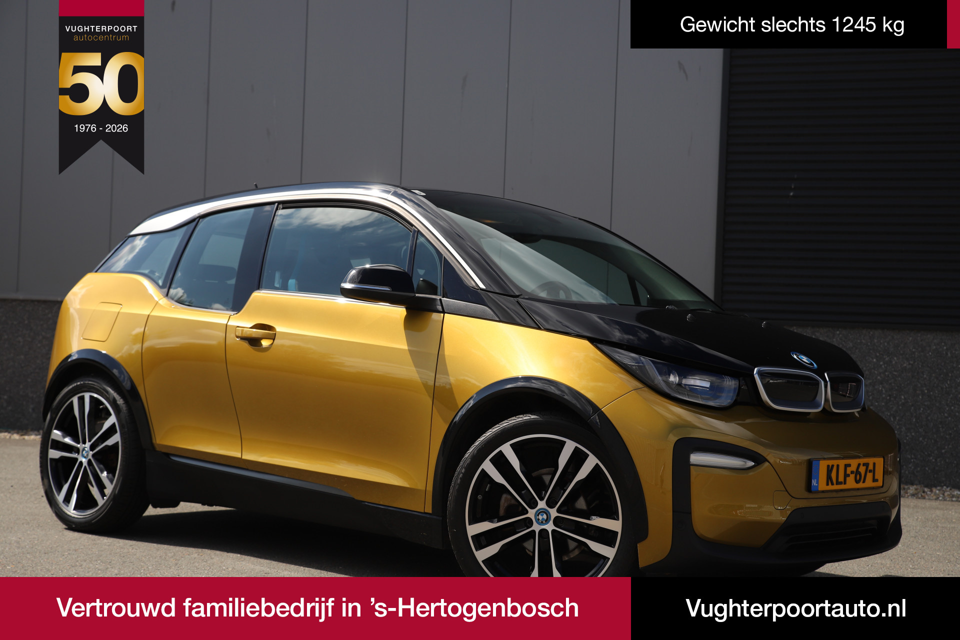 BMW I3 Executive 120Ah 42 kWh/*Galvanic Gold*/Carplay/1e eig./W-pomp/20"/Camera/3-fase 2021 - voorkant