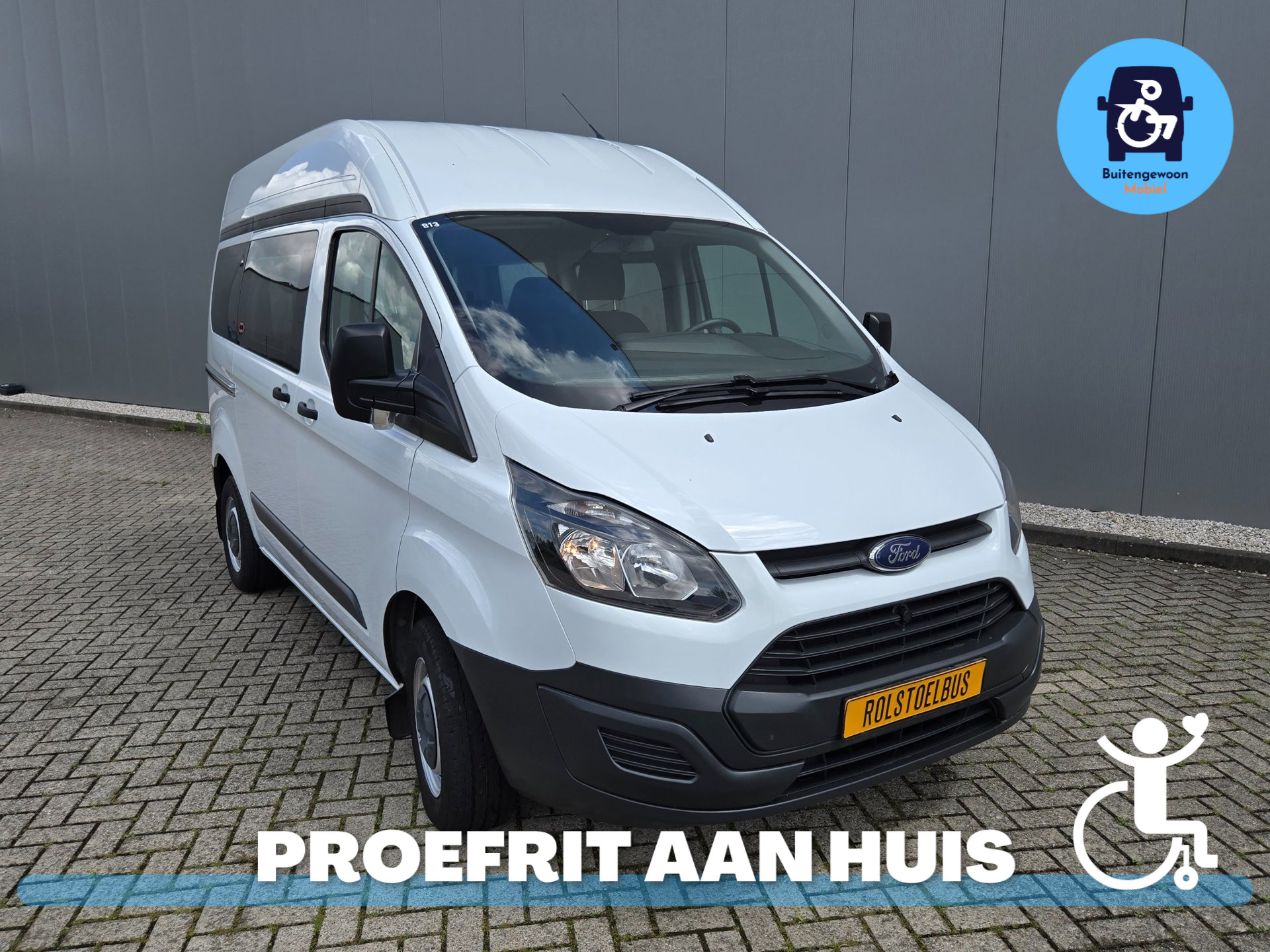 Ford Transit Custom 2.0 TDCI L1H2 | Rolstoelbus | 2016 - voorkant