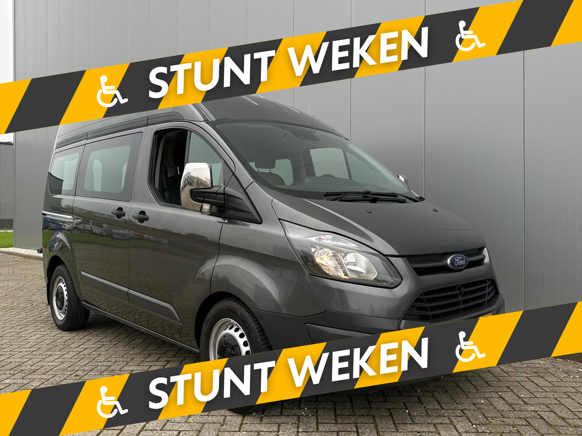Ford Transit Custom 2018 Rolstoelbus Automaat | Rolstoel VOORIN 2018 - voorkant