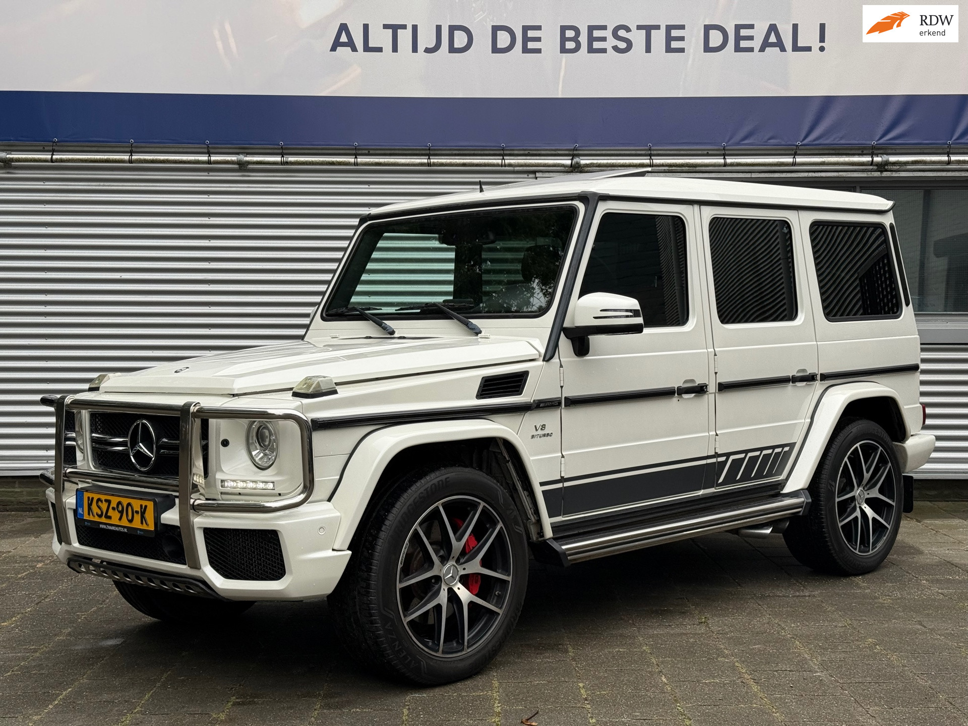 Mercedes-Benz G 63 AMG G63 AMG Designo l Parelmoer l Carbon l Schuifdak l ACC l Alcantara l Camera l Trekhaak l Entertainment 2016 - voorkant