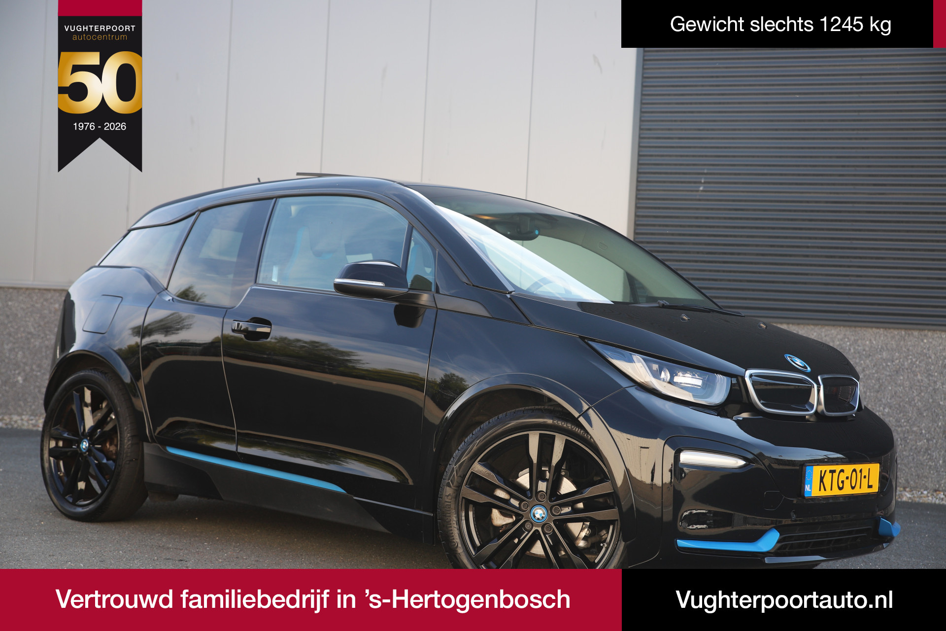 BMW I3 S 184pk Executive 120Ah 42 kWh/Sunroof/Carplay/W-pomp/Camera/3-fase/20" 2021 - voorkant