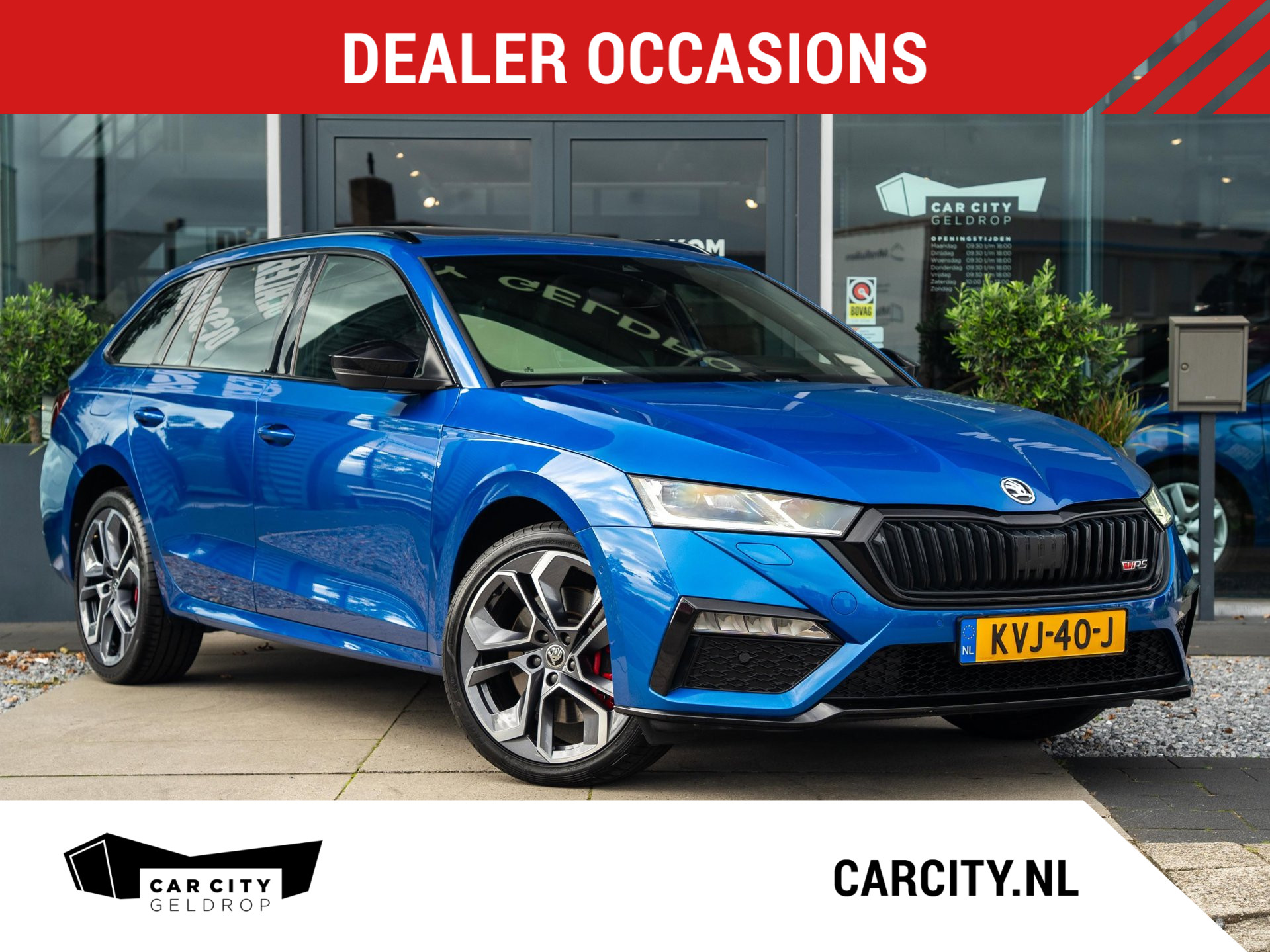 Skoda Octavia Combi 1.4 TSI RS iV 245pk PHEV | Panoramadak | Kuipstoelen | Full Link 2022 - voorkant