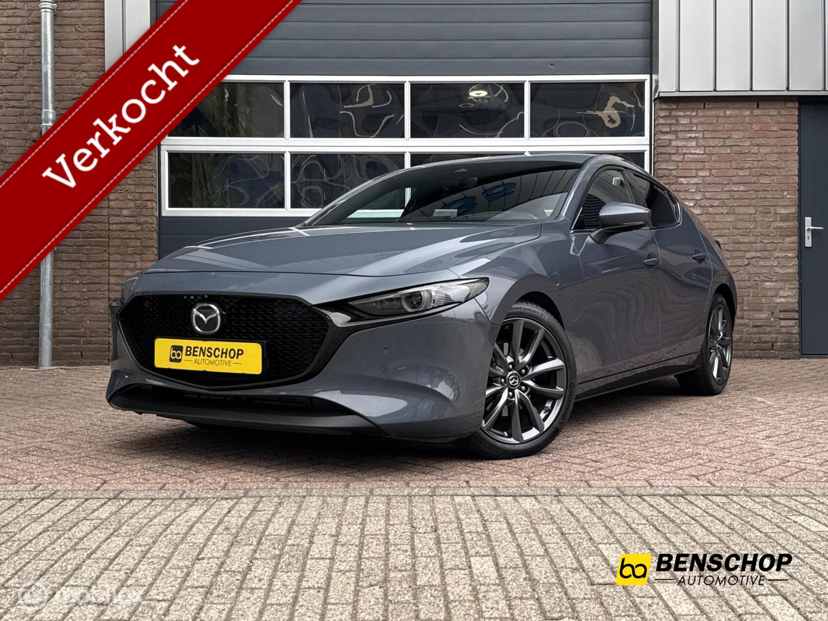 Mazda 3 2.0 e-SkyActiv-G M Hybrid 122 Luxury Leer Bose Navi Carplay 360 Camera 18 inch LED ACC 2019 - voorkant
