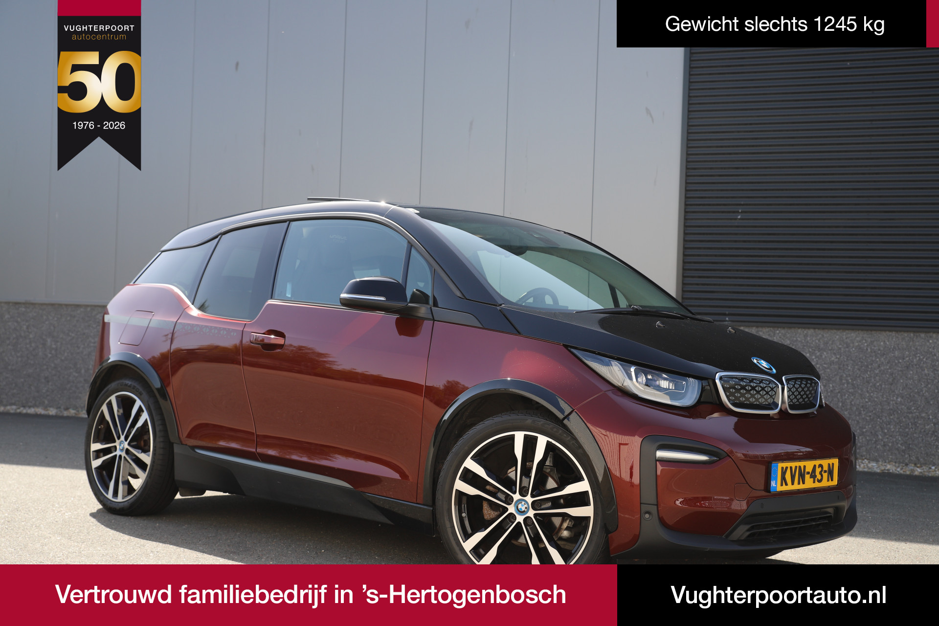BMW I3 *Unique Forever*120Ah 42 kWh/H-Kardon/Sunroof/2xAdaptive/W-pomp/1eEig./20" 2022 - voorkant