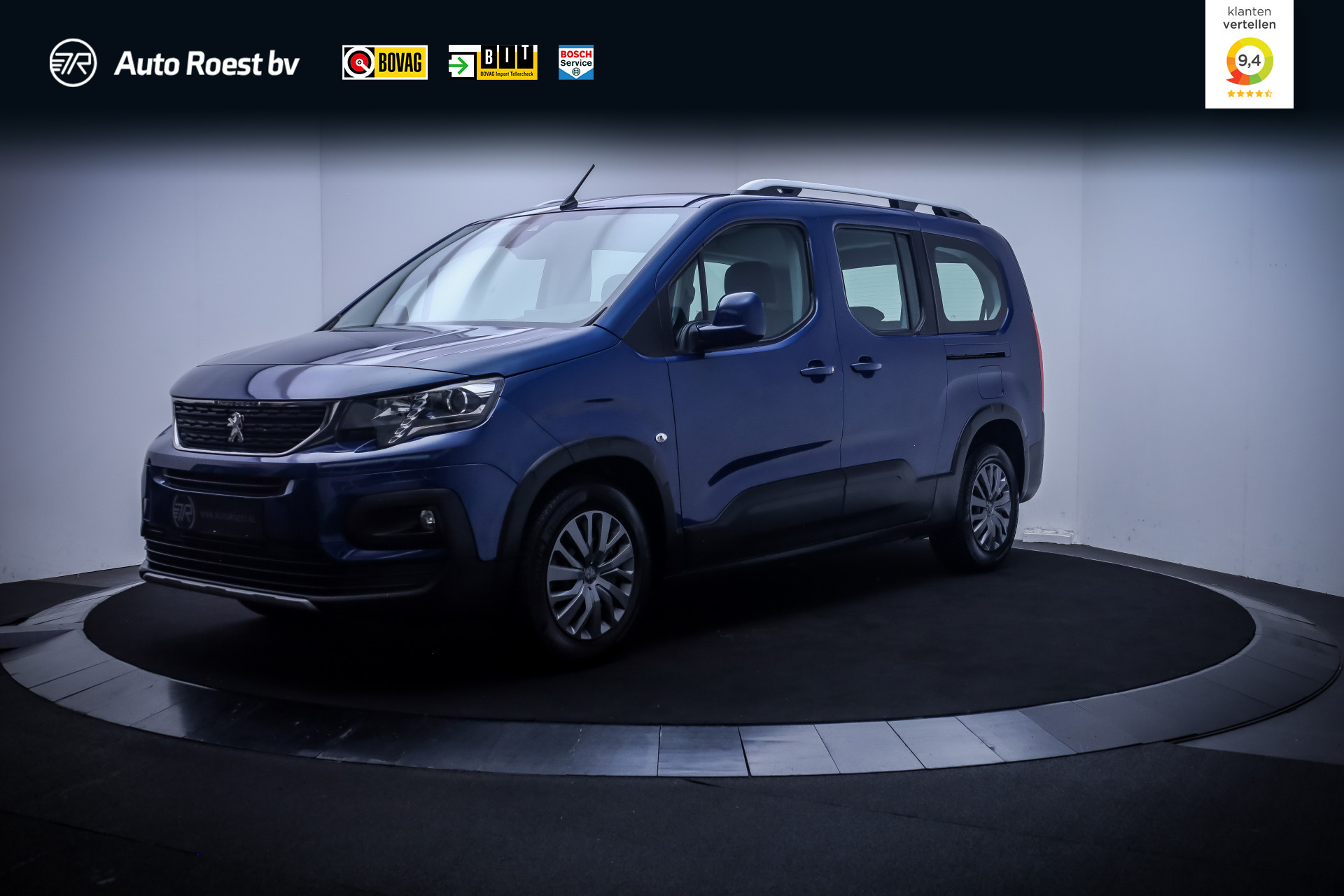 Peugeot Rifter Long 1.2T 7Pers ALLURE L2 2019 - voorkant