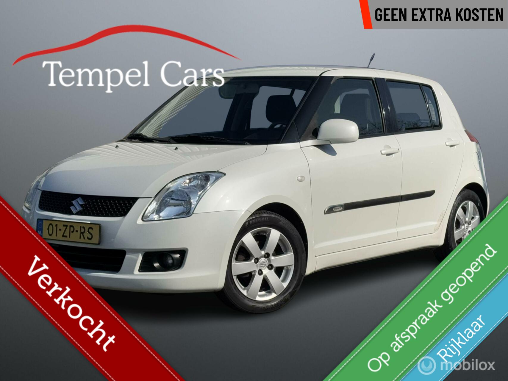 Suzuki Swift 1.3 Shogun| NAP| White metallic|  Carplay audio 2008 - voorkant