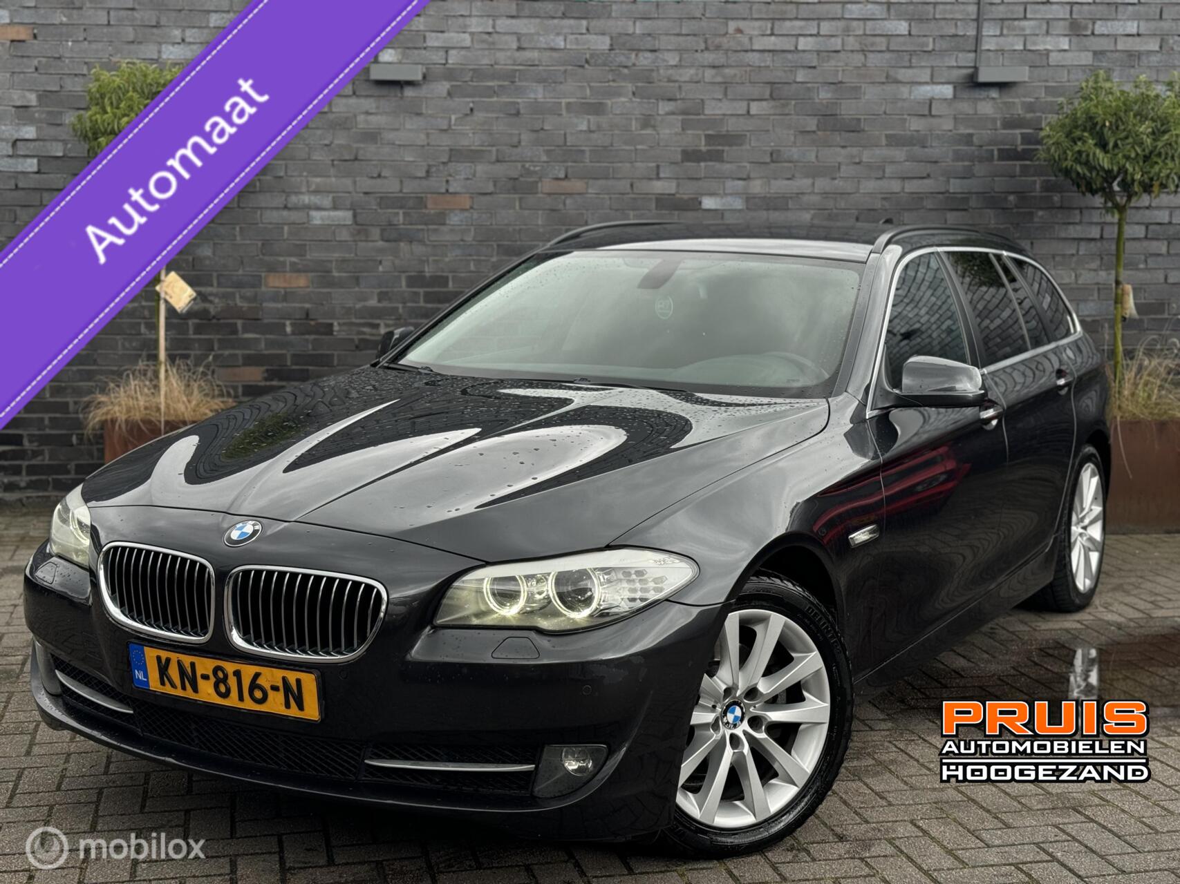 BMW 5-serie Touring 520d High Executive -LEDER-8TRAPS- *INRUIL MOGELIJK* 2010 - voorkant