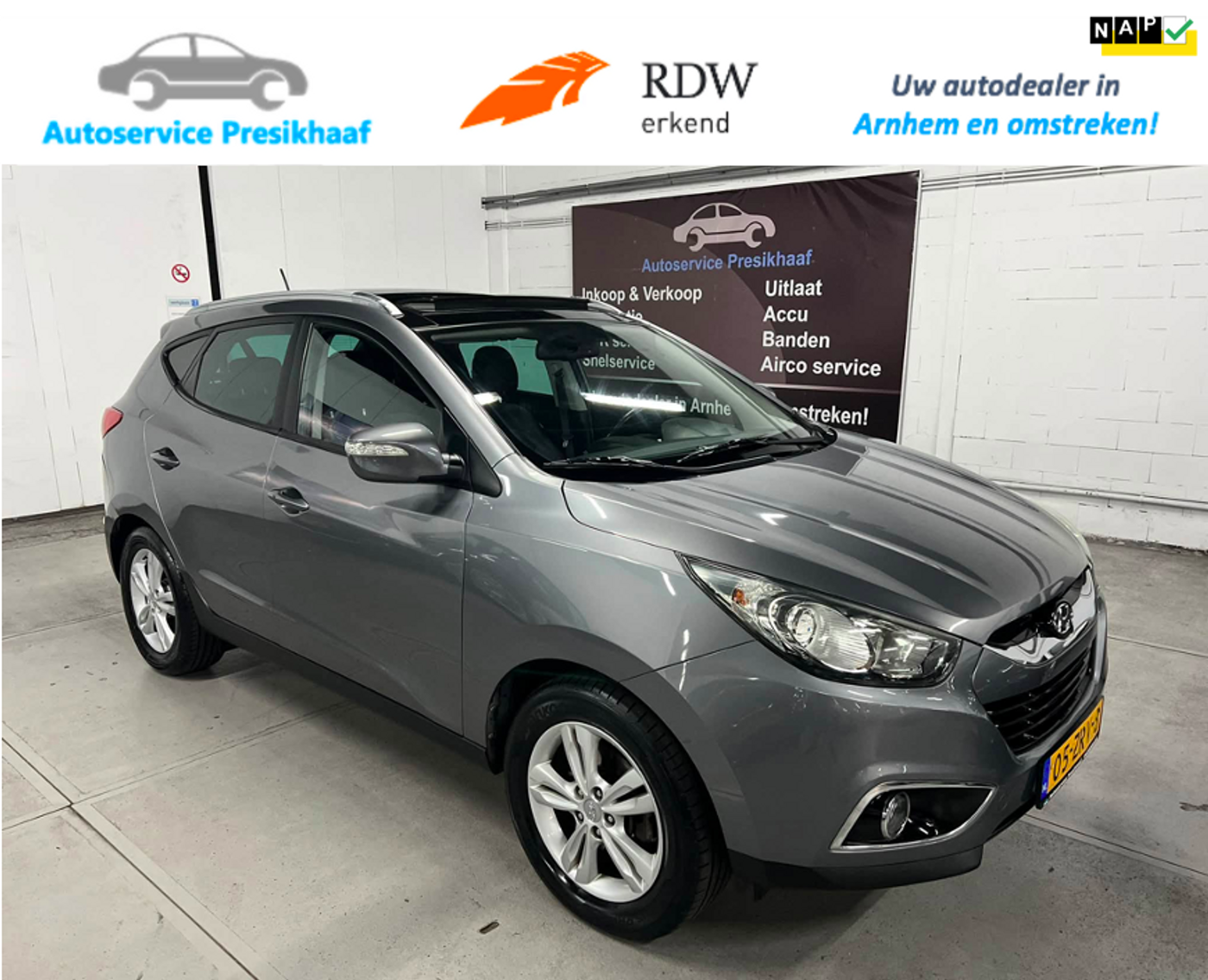Hyundai Ix35 1.6i GDI i-Catcher SCHUIFDAK / LEDER / XENON 2013 - voorkant